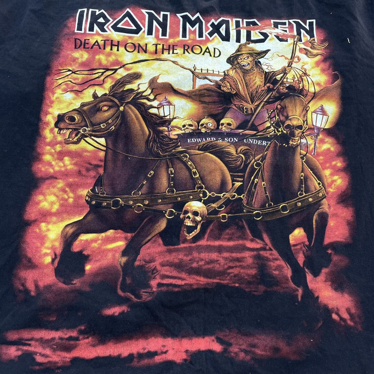Vintage Vintage Y2K Iron Maiden Band Tee Sun Faded Grunge Baggy XXL Size US XXL / EU 58 / 5 - 3 Thumbnail