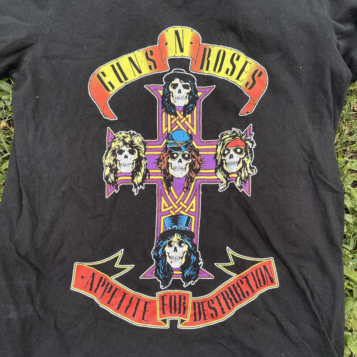 Vintage Vintage Y2K Guns N Roses Graphic Tee Band Punk Streetwear S Size US S / EU 44-46 / 1 - 4 Thumbnail