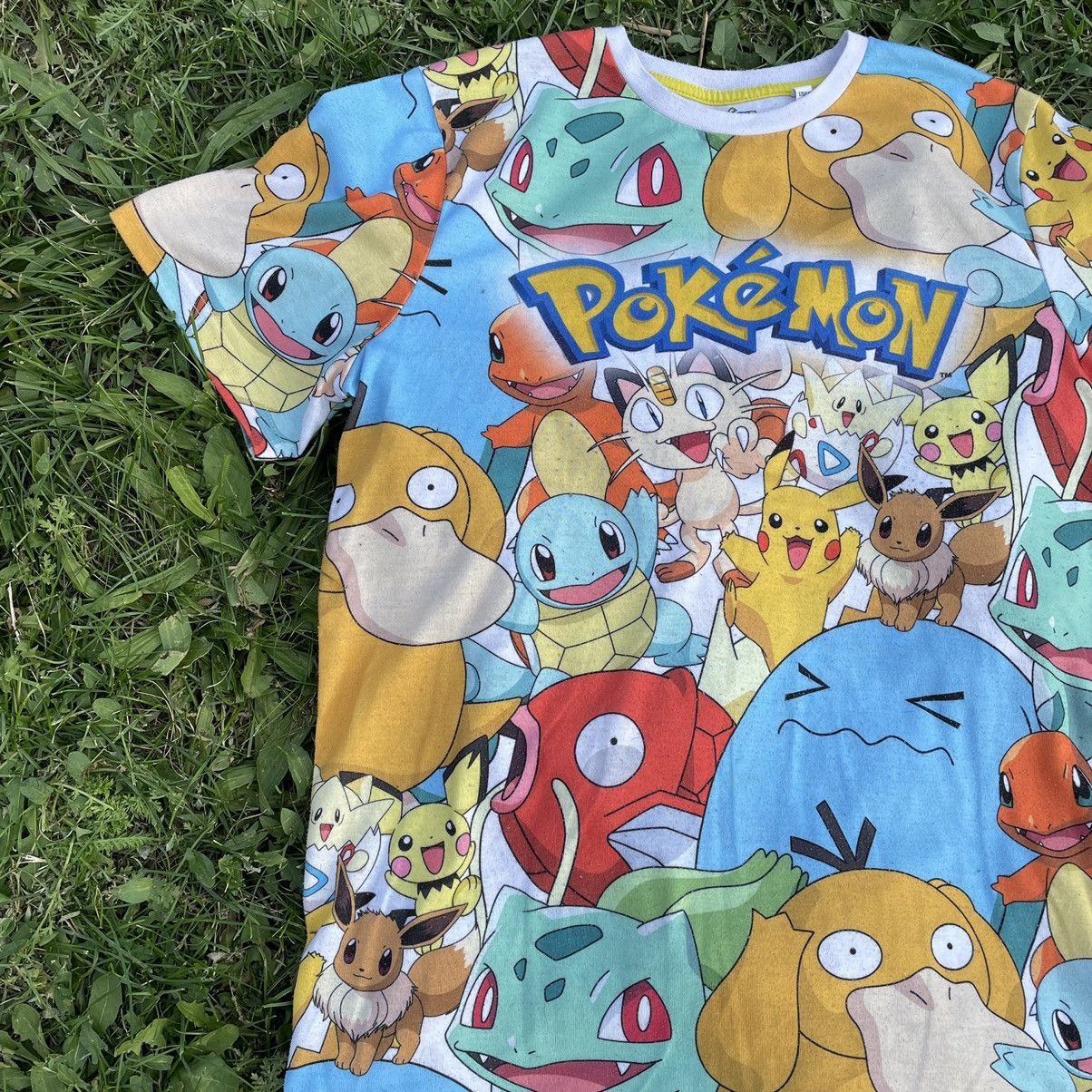 Vintage Vintage Y2K Pokemon All Over Print Graphic Tee Streetwear S Size US S / EU 44-46 / 1 - 3 Thumbnail