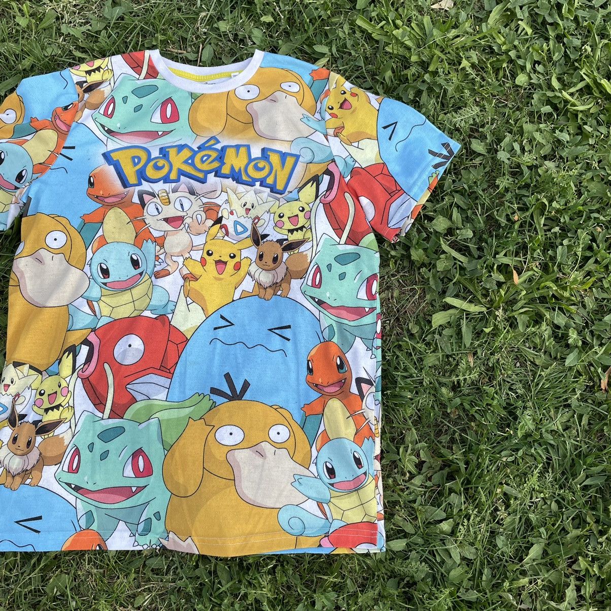 Vintage Vintage Y2K Pokemon All Over Print Graphic Tee Streetwear S Size US S / EU 44-46 / 1 - 2 Thumbnail