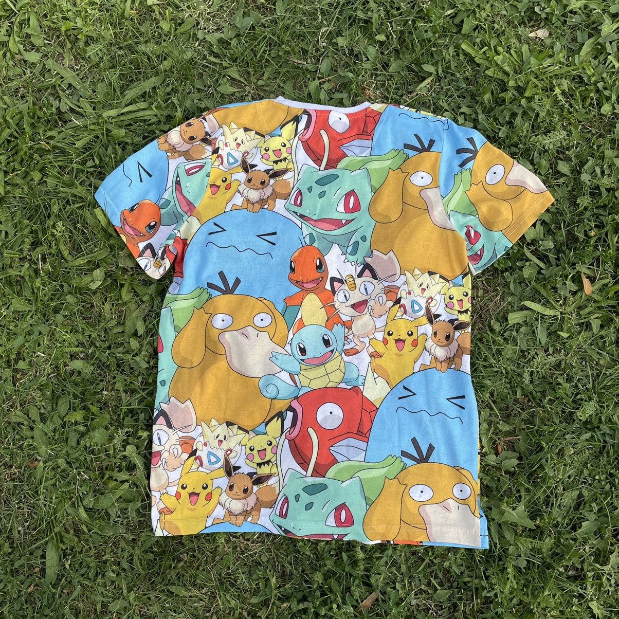 Vintage Vintage Y2K Pokemon All Over Print Graphic Tee Streetwear S Size US S / EU 44-46 / 1 - 5 Thumbnail