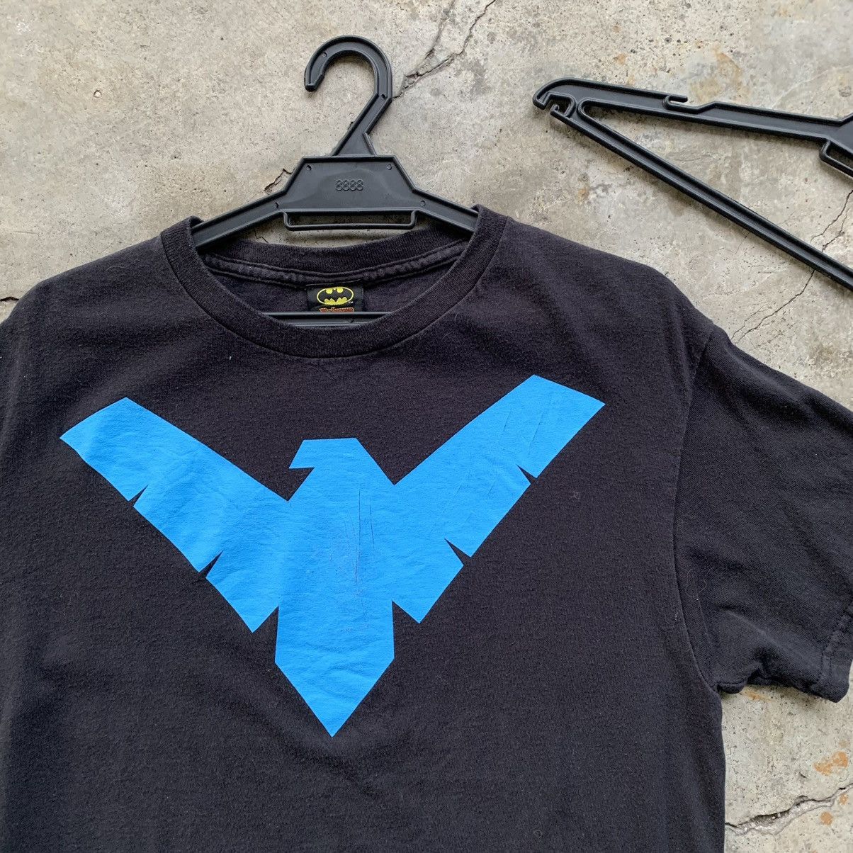 DC Comics Nightwing logo black t-shirt tee Size US M / EU 48-50 / 2 - 3 Thumbnail