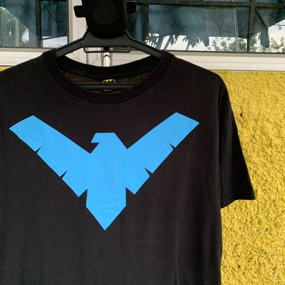 DC Comics Nightwing logo black t-shirt tee Size US M / EU 48-50 / 2 - 6 Thumbnail