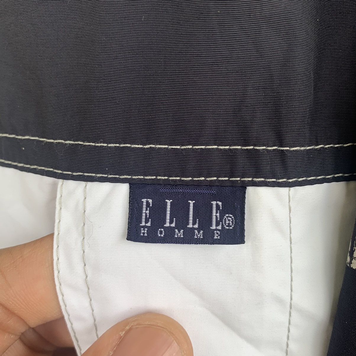 Japanese Brand ELLE Homme paris half zip button windbreaker vintage 90s Size US L / EU 52-54 / 3 - 8 Thumbnail