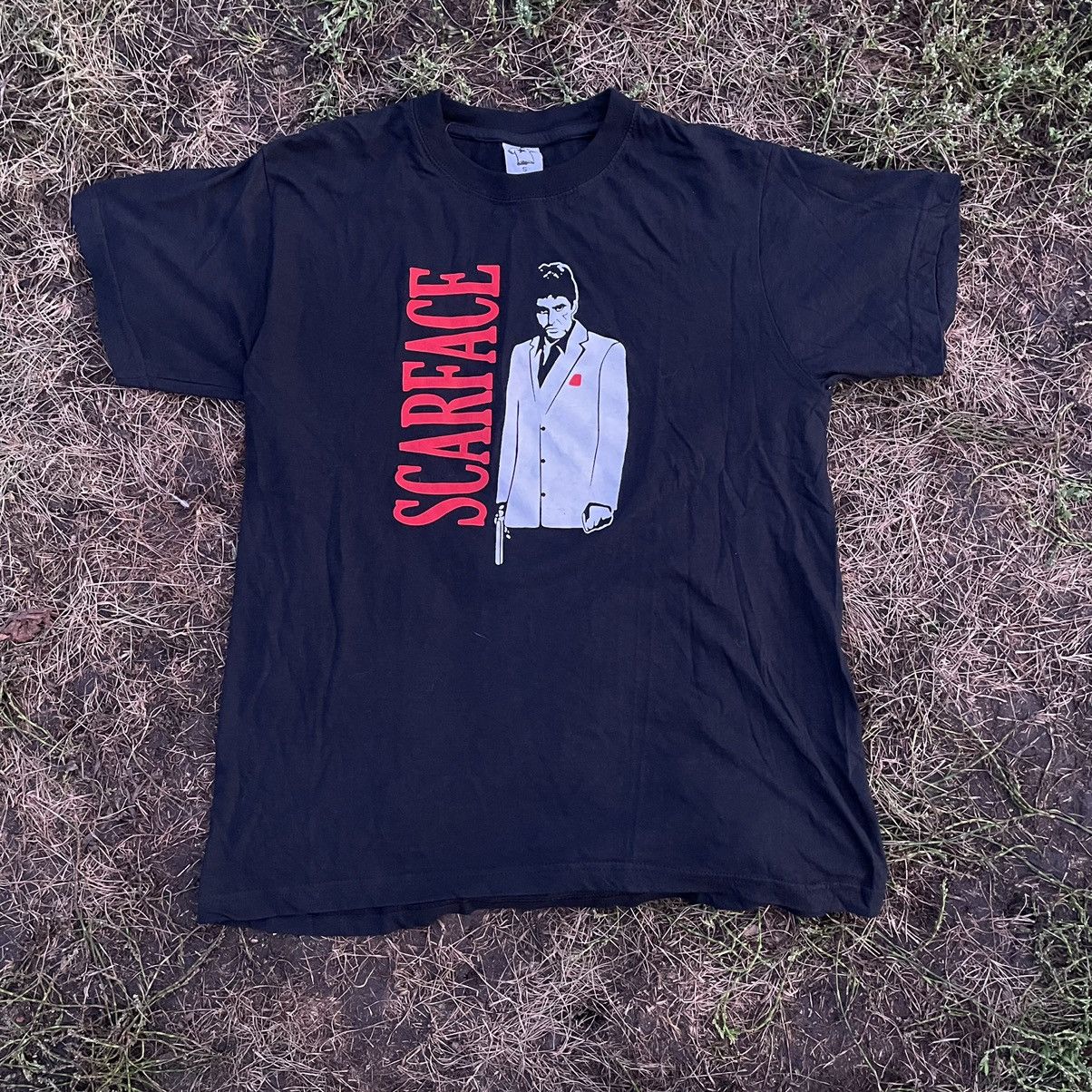 Vintage Y2K Tee Scarface Skulls Dead Face Horror S