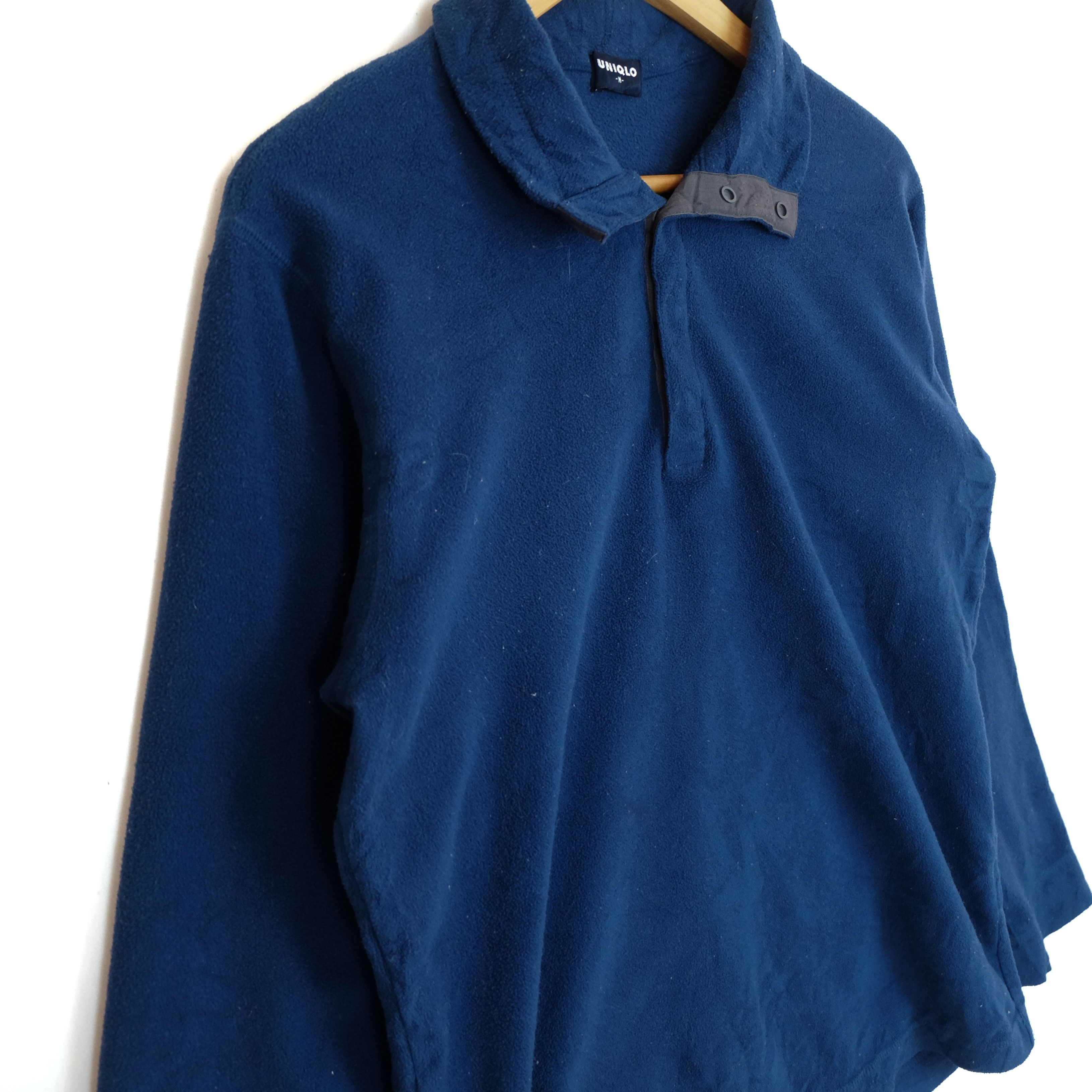 Japanese Brand × Uniqlo × Vintage Vintage 90's UNIQLO Blue Jumper Sweatshirt Size US M / EU 48-50 / 2 - 6 Thumbnail