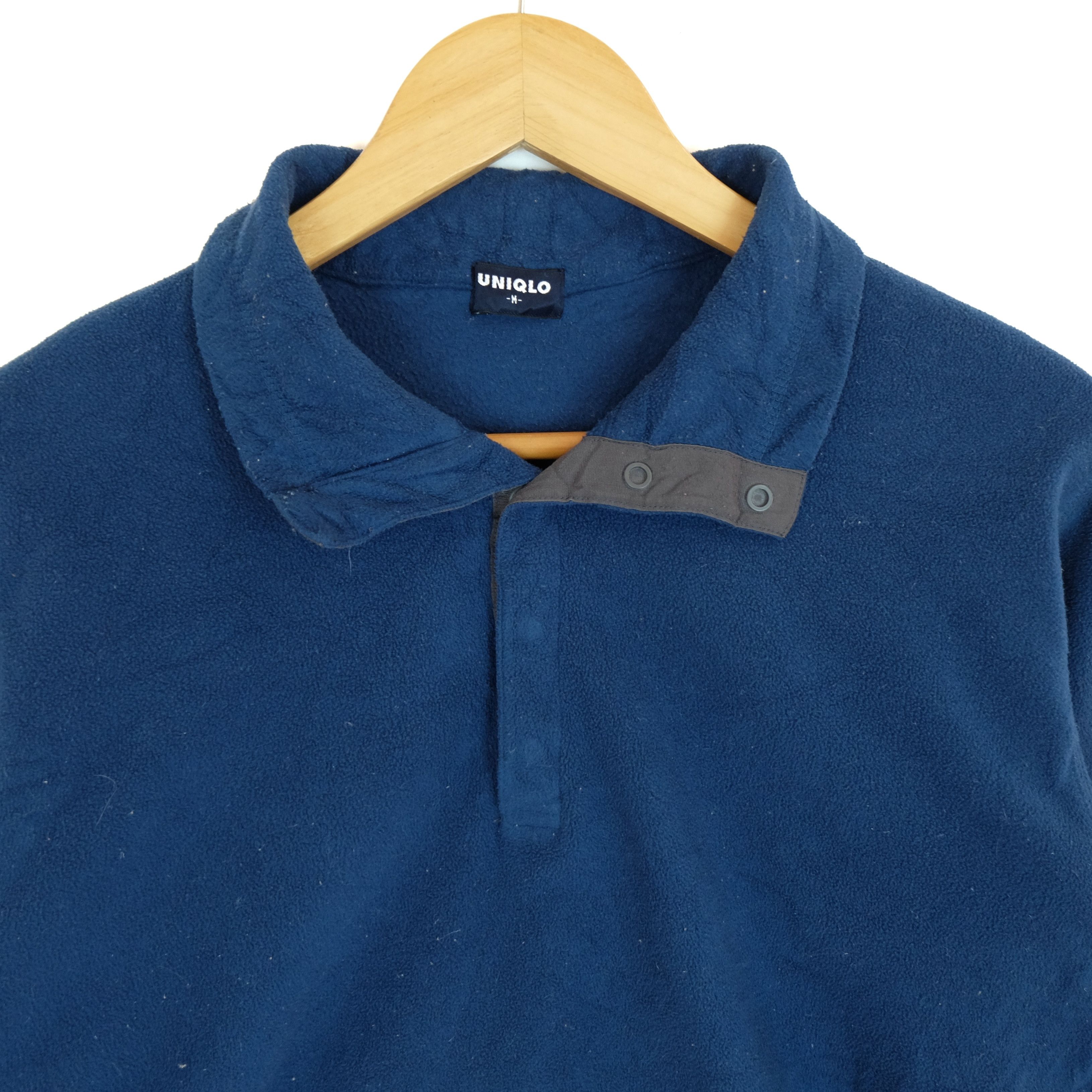 Japanese Brand × Uniqlo × Vintage Vintage 90's UNIQLO Blue Jumper Sweatshirt Size US M / EU 48-50 / 2 - 3 Thumbnail