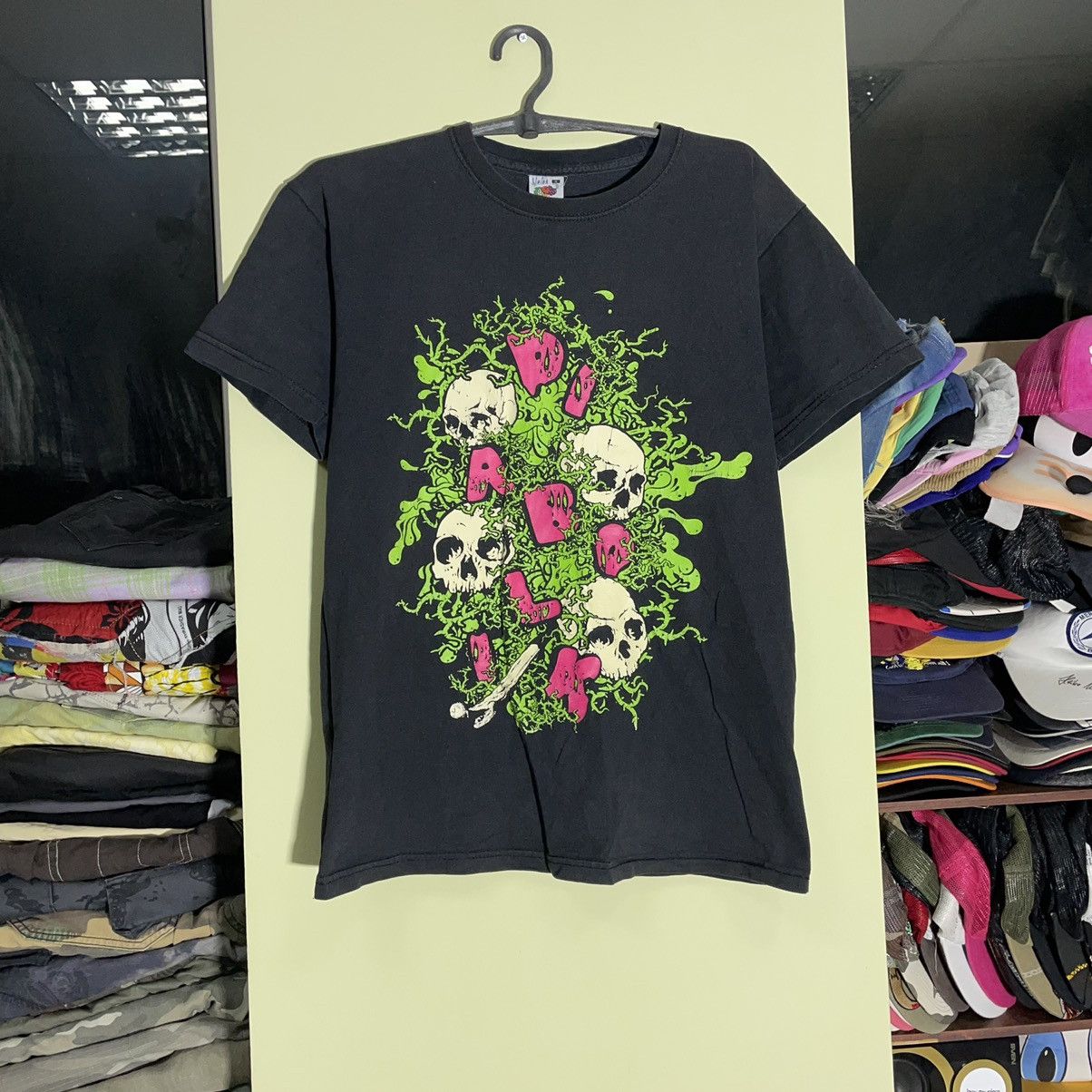 Vintage Y2K Skull Floral Graphic Tee Dark Goth Streetwear Grunge S Size US S / EU 44-46 / 1 - 1 Thumbnail