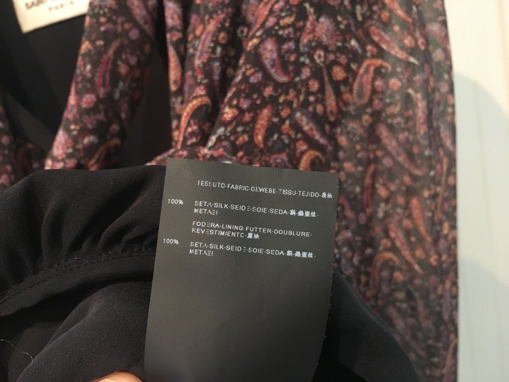 Hedi Slimane × Saint Laurent Paris SS'15 Dress 'Bohéme' in Crepe Silk Size S / US 4 / IT 40 - 8 Thumbnail