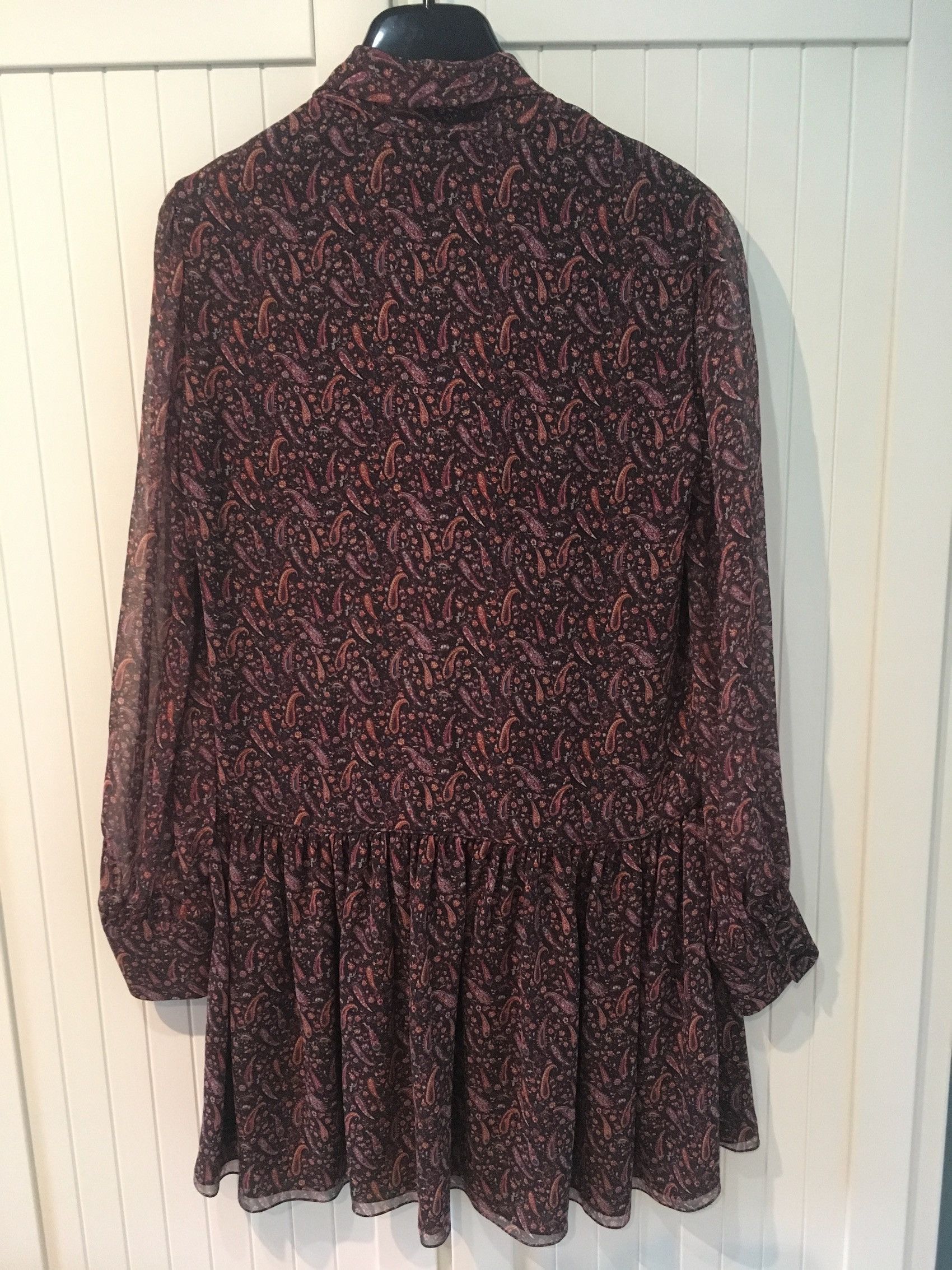 Hedi Slimane × Saint Laurent Paris SS'15 Dress 'Bohéme' in Crepe Silk Size S / US 4 / IT 40 - 3 Thumbnail