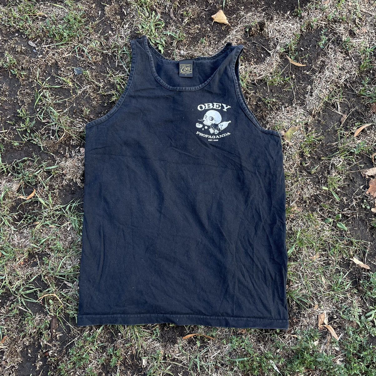 Vintage Vintage OBEY Skull Graphic Tank Top Y2K Streetwear Grunge M Size US M / EU 48-50 / 2 - 5 Thumbnail