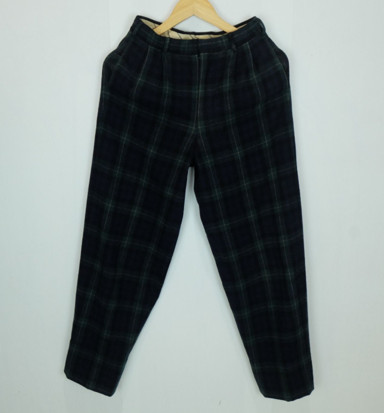 Alexander Julian ALEXANDER JULIAN Check Casual Wool Pant Size US 27 - 2 Thumbnail