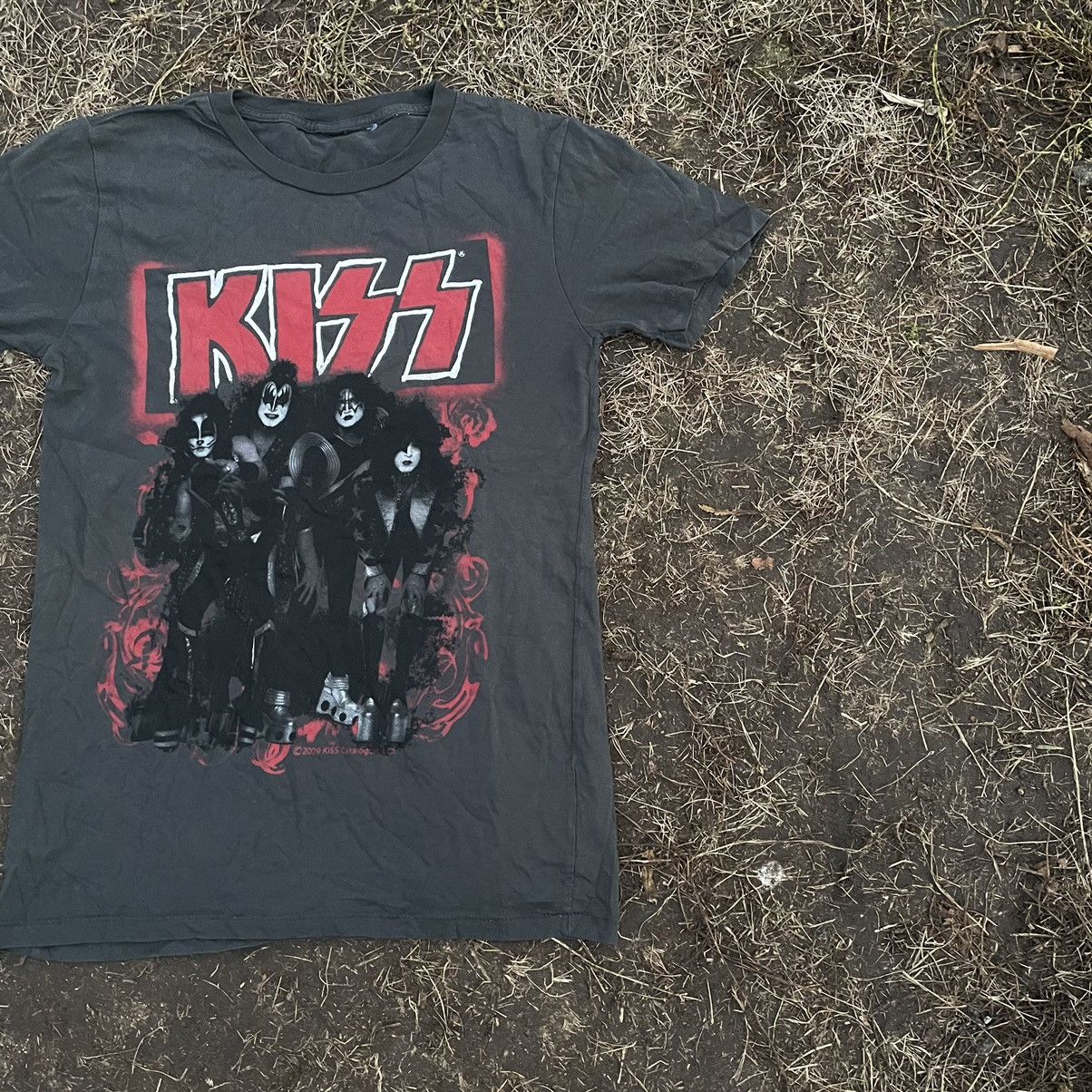 Vintage Vintage Y2K Kiss Band Tee Graphic Faded Punk Rock Slim M Size US M / EU 48-50 / 2 - 2 Thumbnail