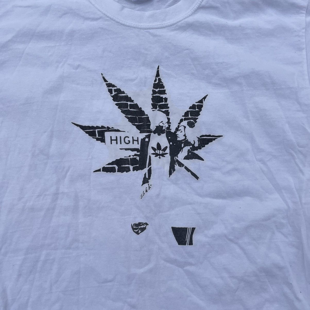 Vintage Vintage 90s Tee y2k Weed Rasta Drugs Smoke Dope L Size US L / EU 52-54 / 3 - 5 Thumbnail