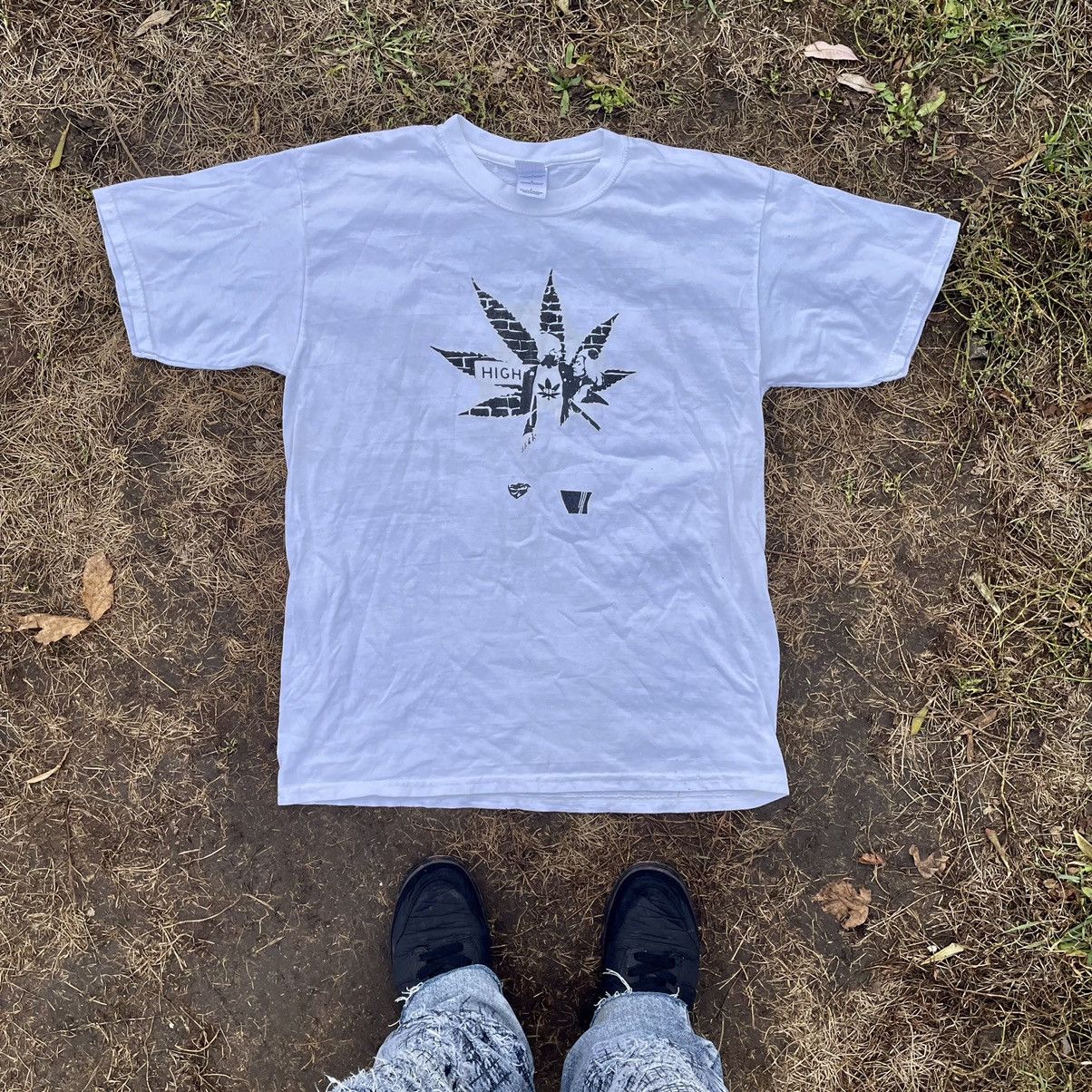 Vintage Vintage 90s Tee y2k Weed Rasta Drugs Smoke Dope L Size US L / EU 52-54 / 3 - 1 Thumbnail
