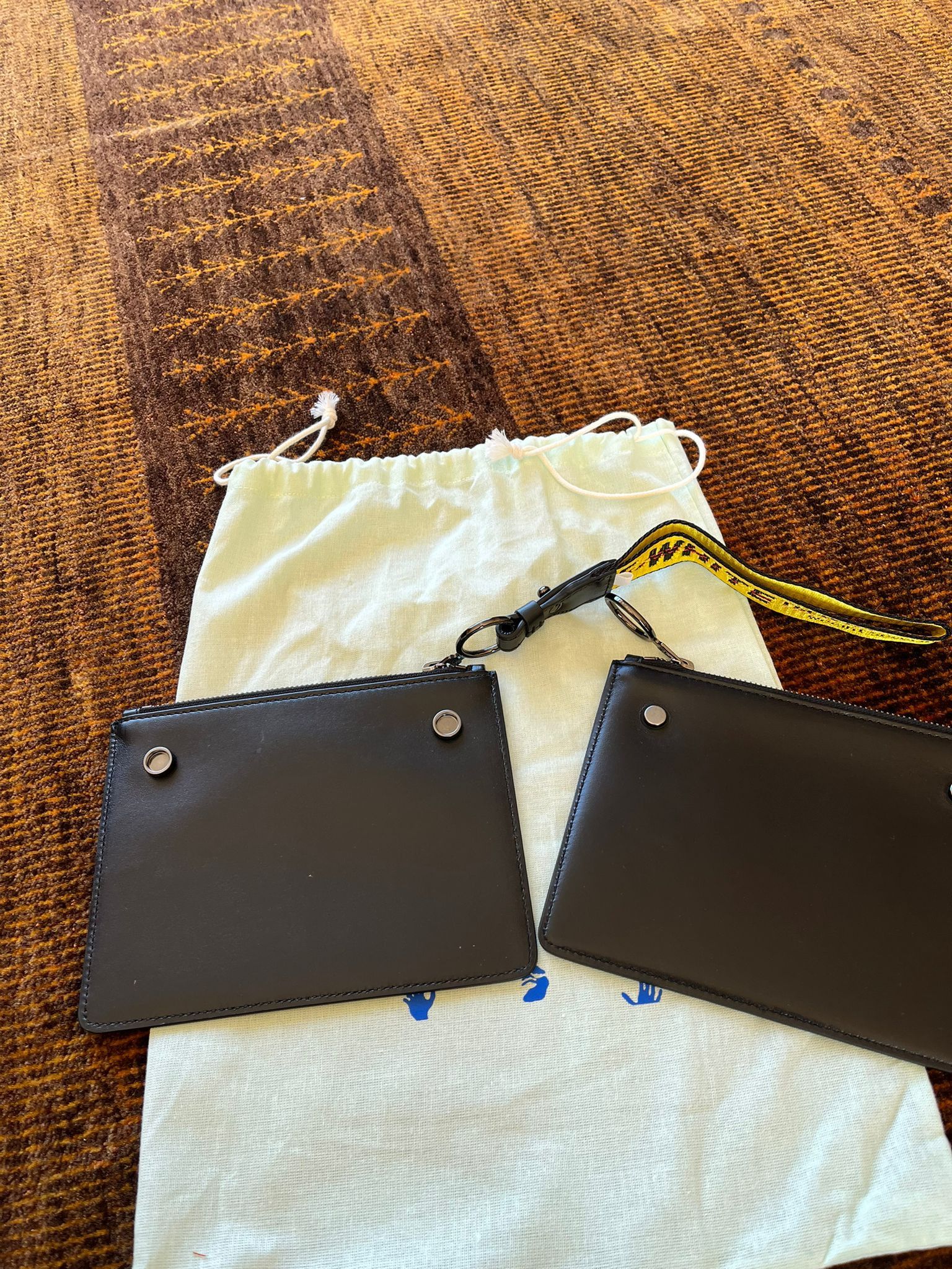 Off-White Button Pouch Bag in Black Size ONE SIZE - 5 Thumbnail