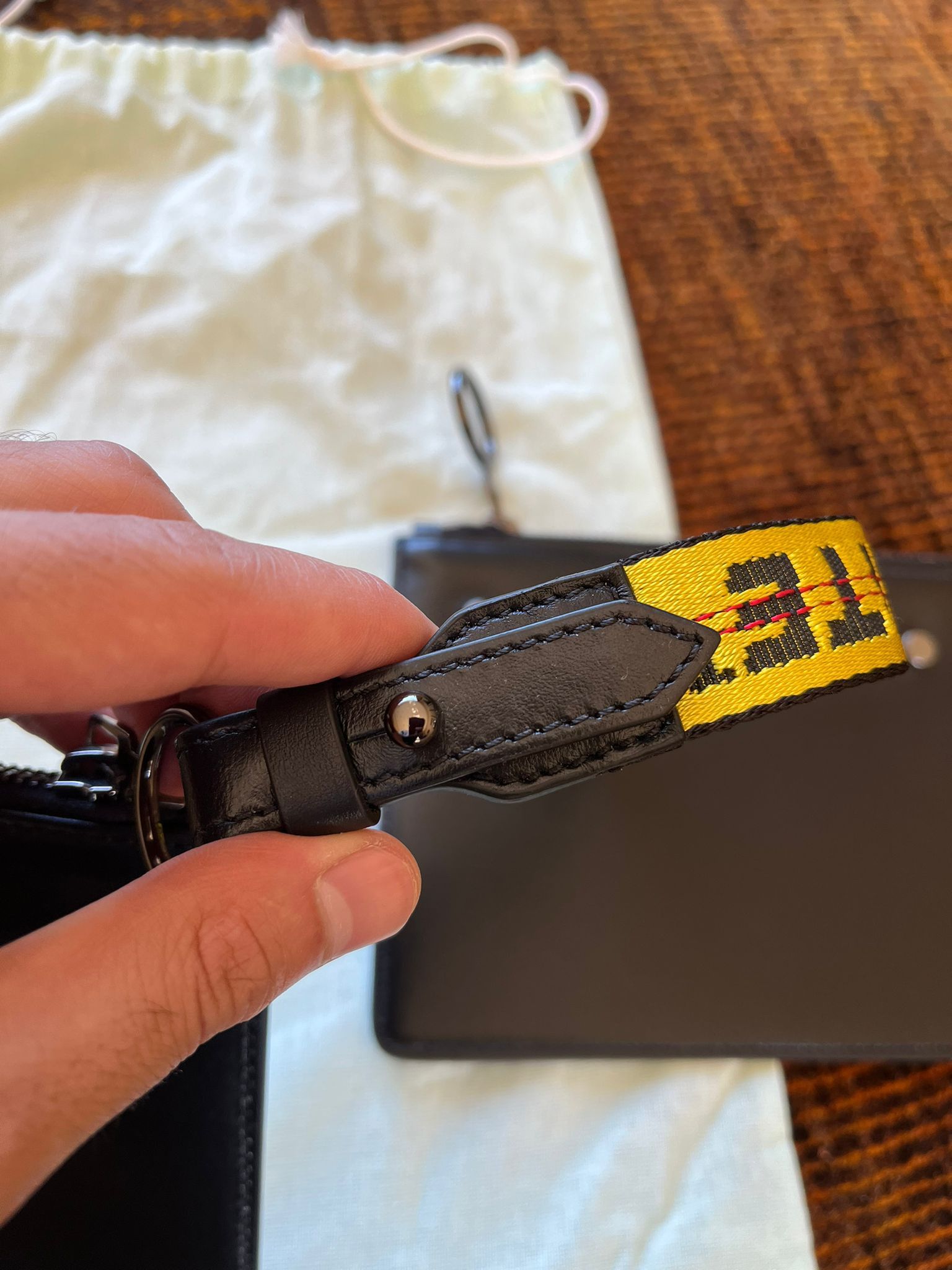 Off-White Button Pouch Bag in Black Size ONE SIZE - 7 Thumbnail