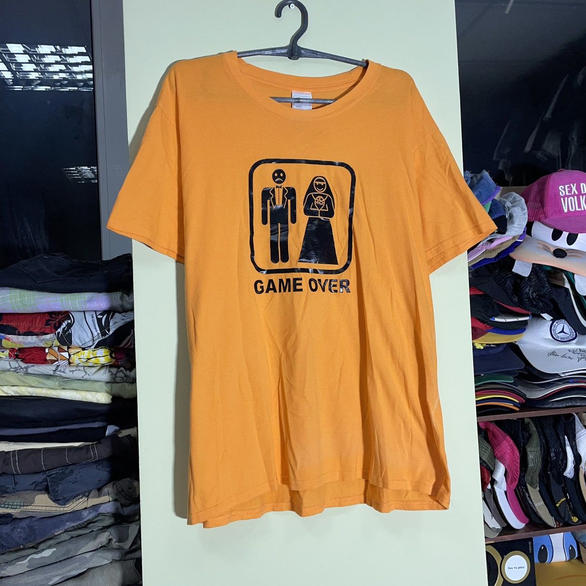 Vintage Vintage Y2K Sun Faded Graphic Tee Game Over Humor Slim XL Size US XL / EU 56 / 4 - 2 Thumbnail