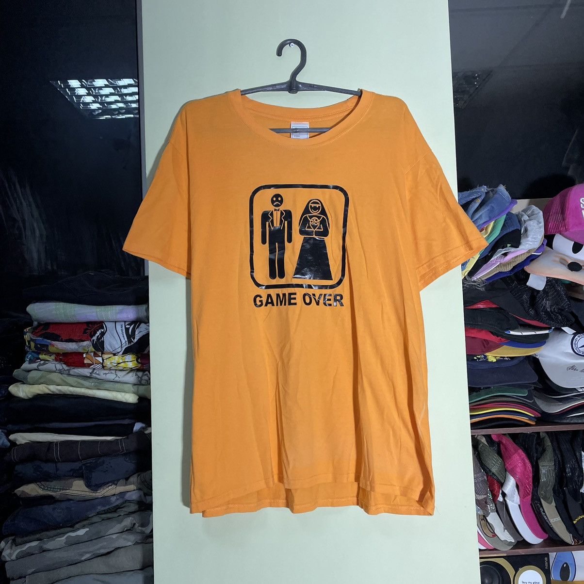 Vintage Vintage Y2K Sun Faded Graphic Tee Game Over Humor Slim XL Size US XL / EU 56 / 4 - 3 Thumbnail