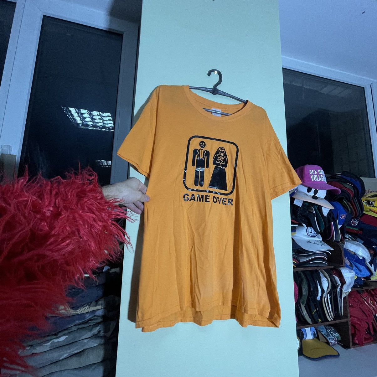 Vintage Vintage Y2K Sun Faded Graphic Tee Game Over Humor Slim XL Size US XL / EU 56 / 4 - 1 Thumbnail