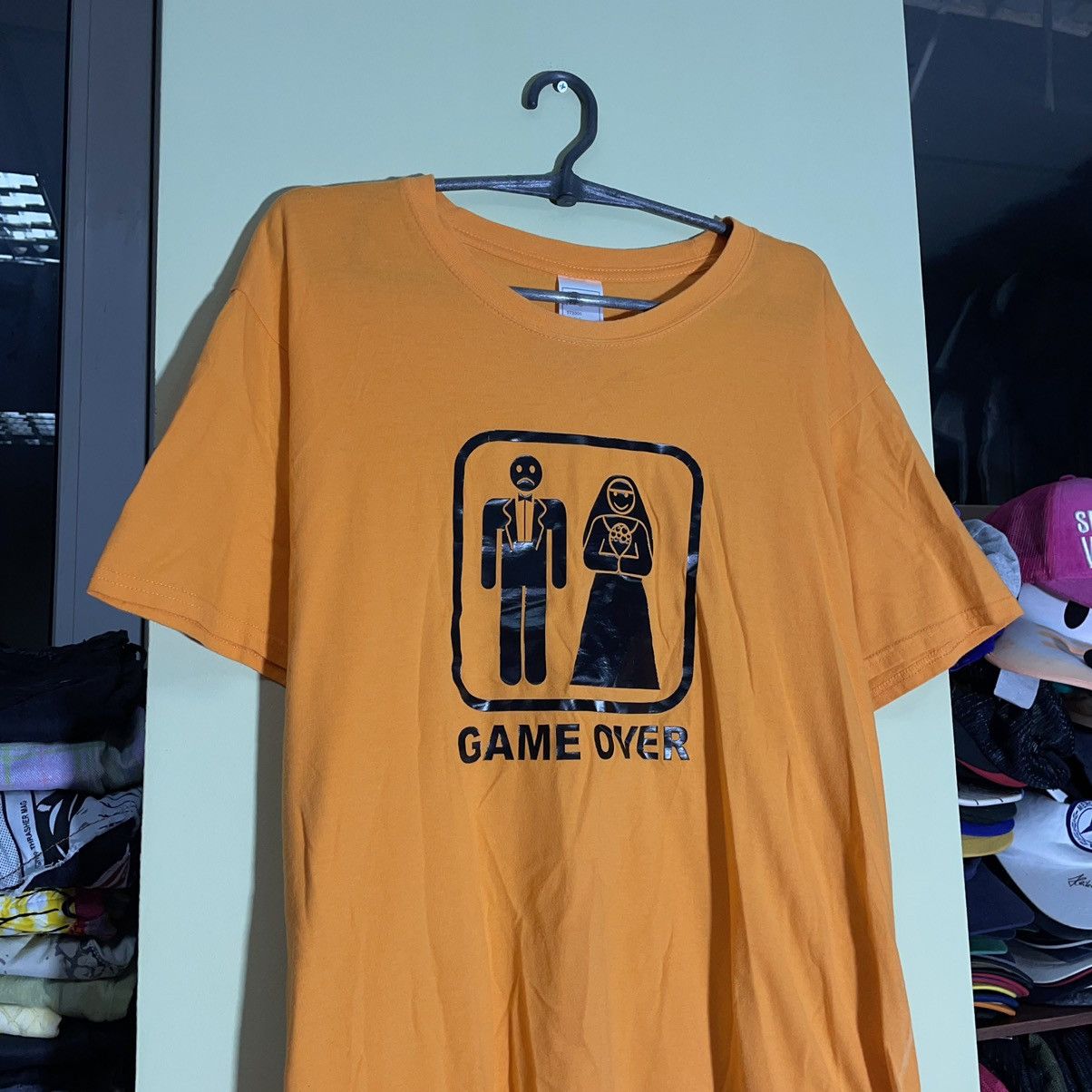 Vintage Vintage Y2K Sun Faded Graphic Tee Game Over Humor Slim XL Size US XL / EU 56 / 4 - 5 Thumbnail