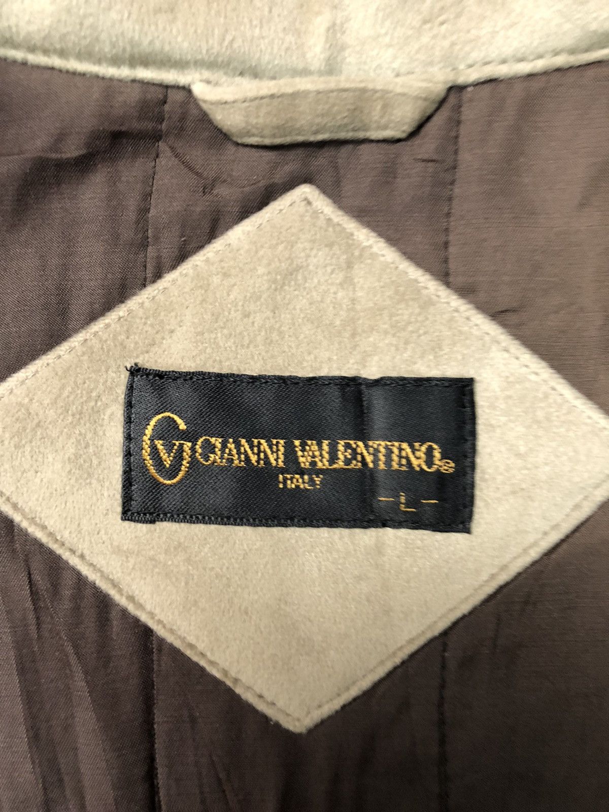 Designer × Valentino × Vintage VINTAGE GIANNI VALENTINO ITALY QUILTED INNER SUEDE JACKET Size US M / EU 48-50 / 2 - 2 Thumbnail