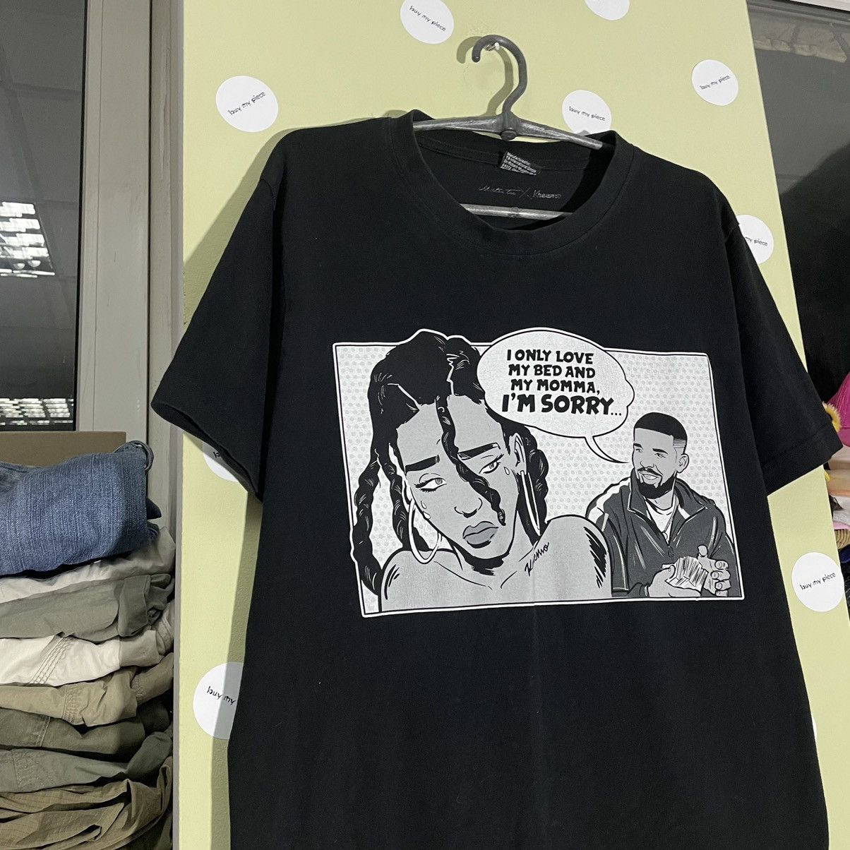 Vintage Vintage Y2K Graphic Tee Art Print Streetwear Grunge Black M Size US M / EU 48-50 / 2 - 3 Thumbnail