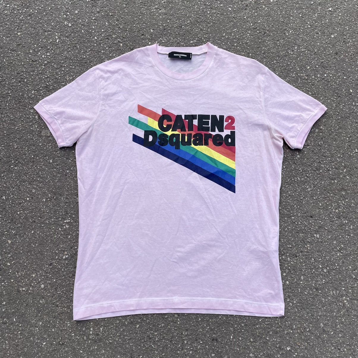Vintage Y2K Rainbow Graphic Tee Streetwear Rave Aesthetic Faded XL Size US XL / EU 56 / 4 - 3 Thumbnail
