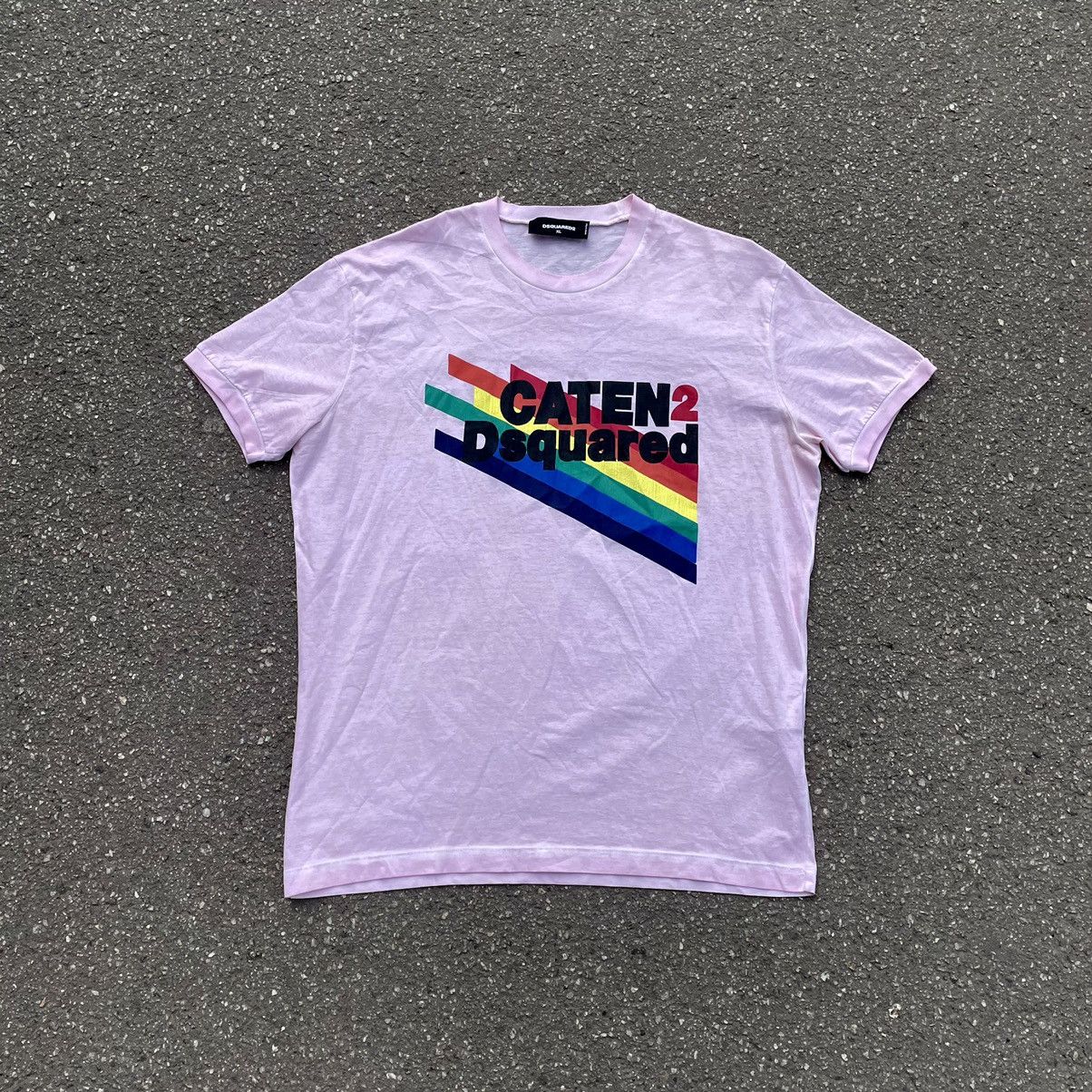 Vintage Y2K Rainbow Graphic Tee Streetwear Rave Aesthetic Faded XL Size US XL / EU 56 / 4 - 1 Thumbnail