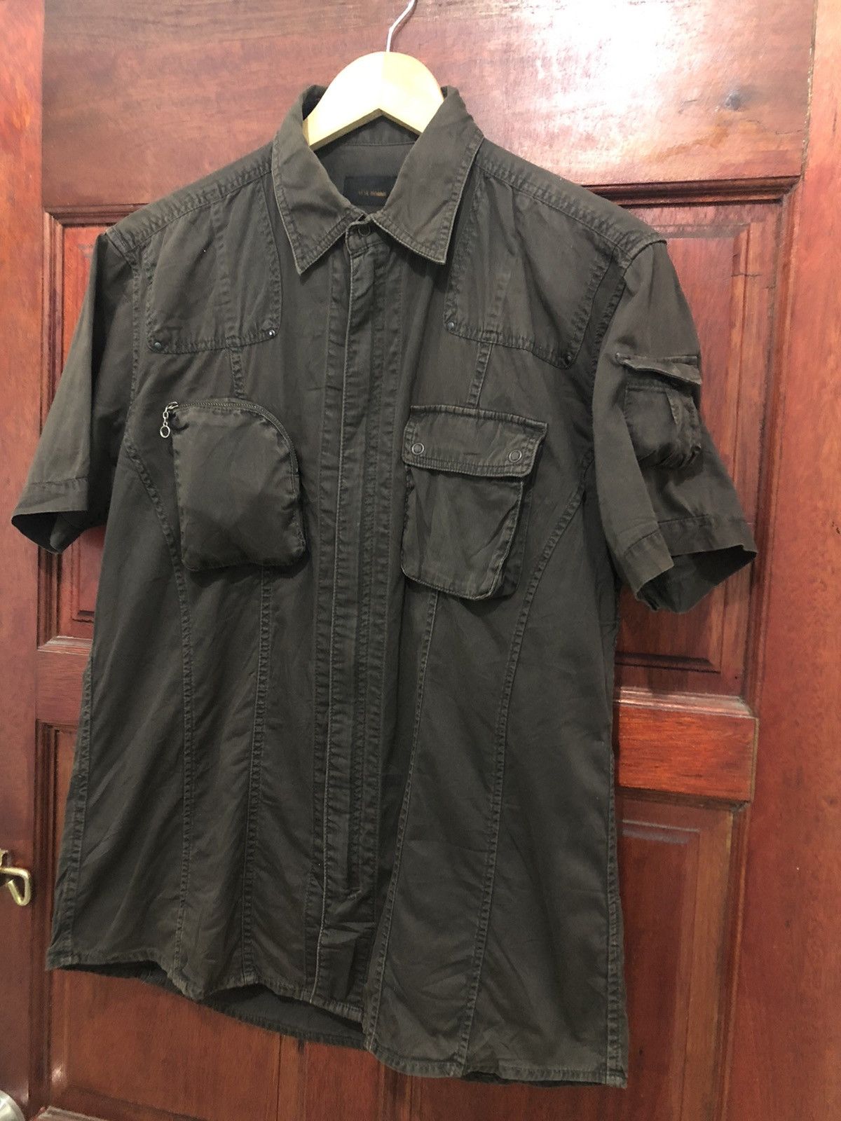 Japanese Brand × Tete Homme Tete Homme Denim Shirt Nice Design Size US L / EU 52-54 / 3 - 5 Thumbnail