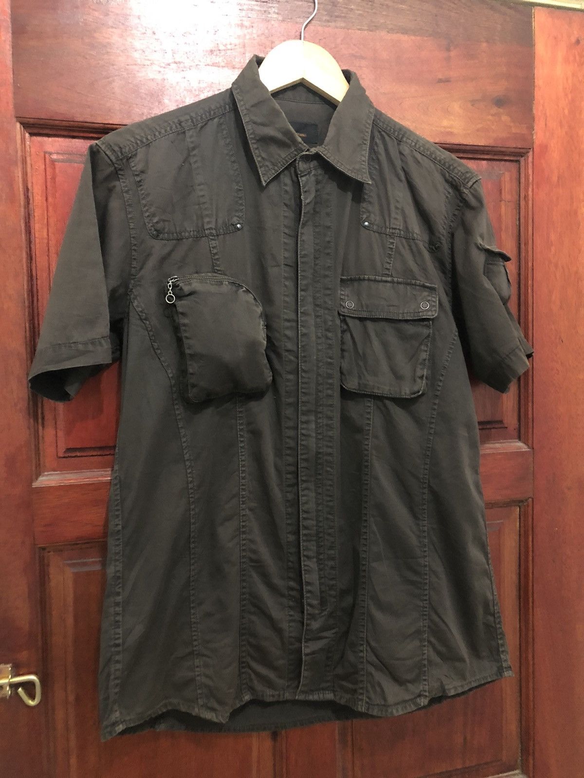 Japanese Brand × Tete Homme Tete Homme Denim Shirt Nice Design Size US L / EU 52-54 / 3 - 4 Thumbnail