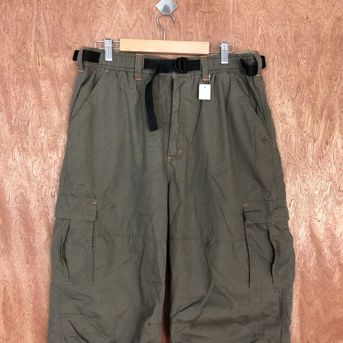 Japanese Brand Japan Brown hiking Multipocket Cargo Pants #2163 Size US 34 / EU 50 - 2 Thumbnail