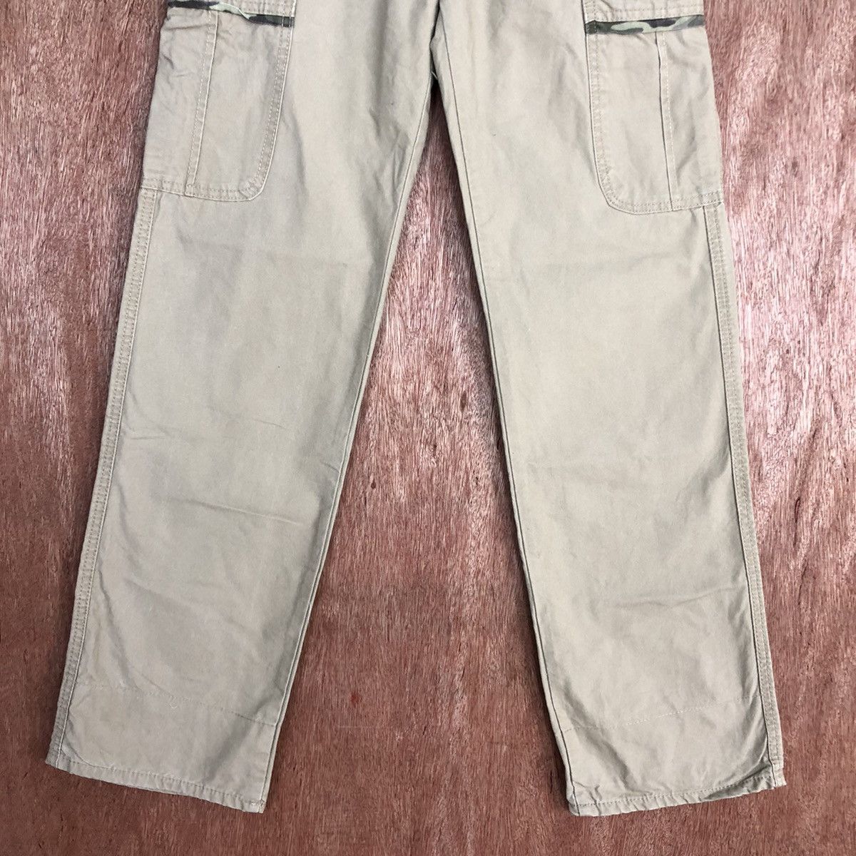 Japanese Brand D Japan Brown buckle back Multipocket Cargo Pants #2155 Size US 26 / EU 42 - 3 Thumbnail