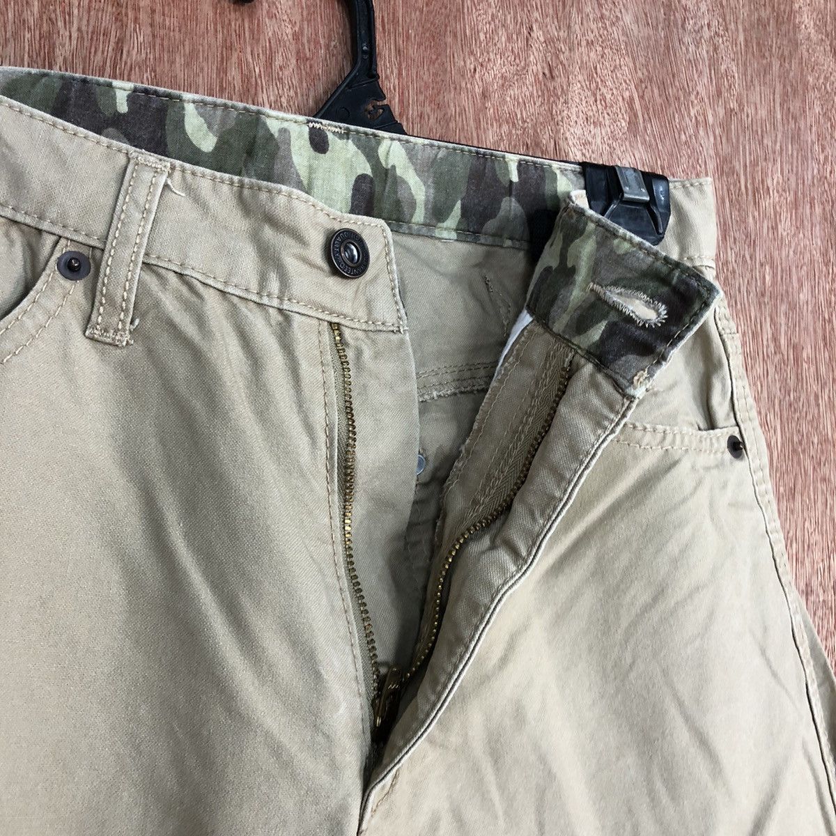 Japanese Brand D Japan Brown buckle back Multipocket Cargo Pants #2155 Size US 26 / EU 42 - 8 Thumbnail