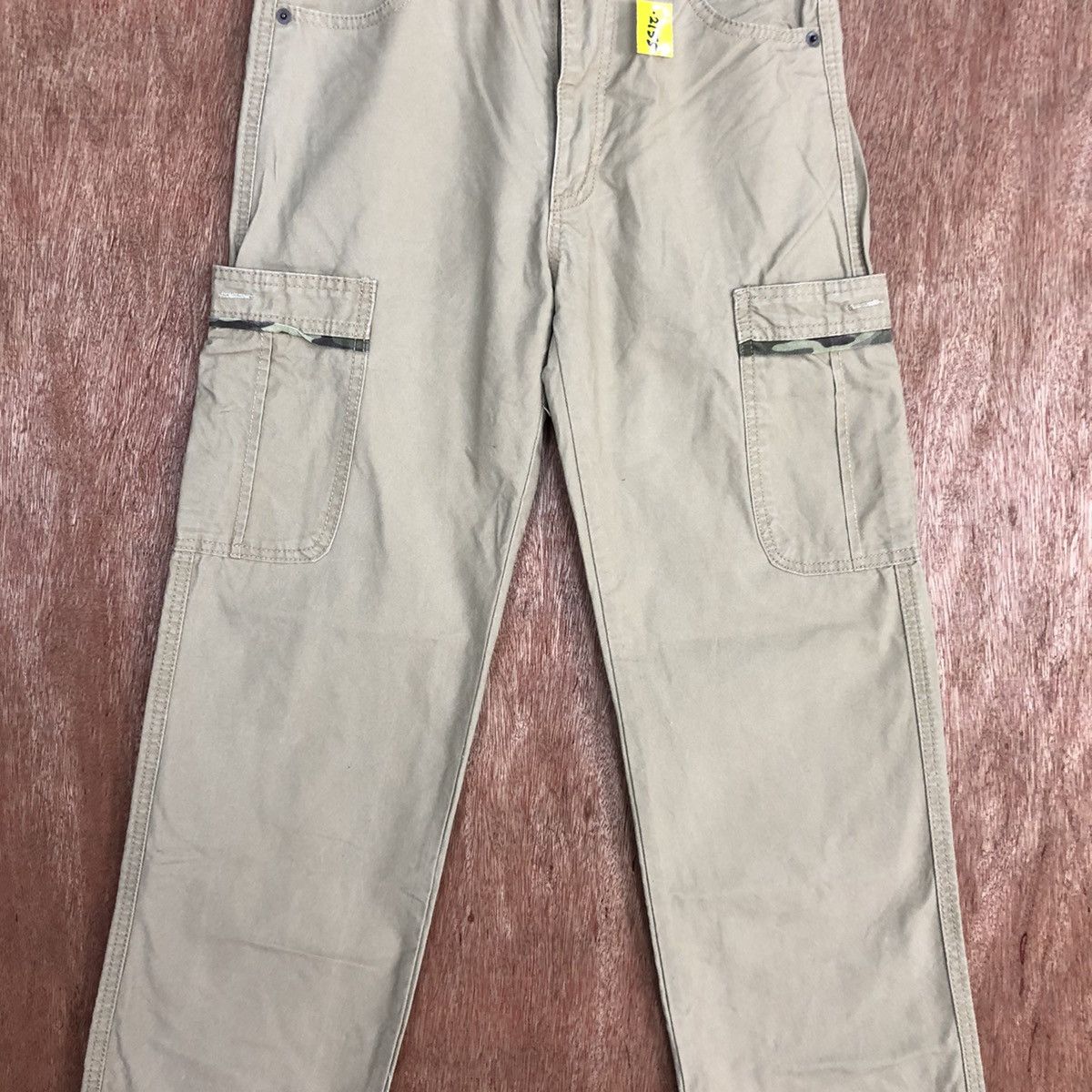 Japanese Brand D Japan Brown buckle back Multipocket Cargo Pants #2155 Size US 26 / EU 42 - 4 Thumbnail