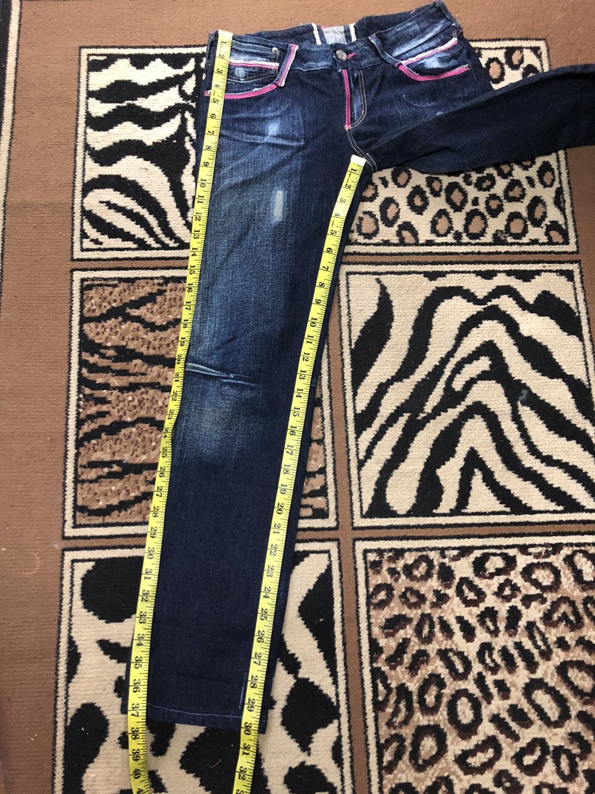 Japanese Brand × Salvage VINTAGE CIMARRON SELVEDGE DISTRESSED BLUE DENIM JAPAN 🇯🇵 Size 28" / US 6 / IT 42 - 14 Thumbnail