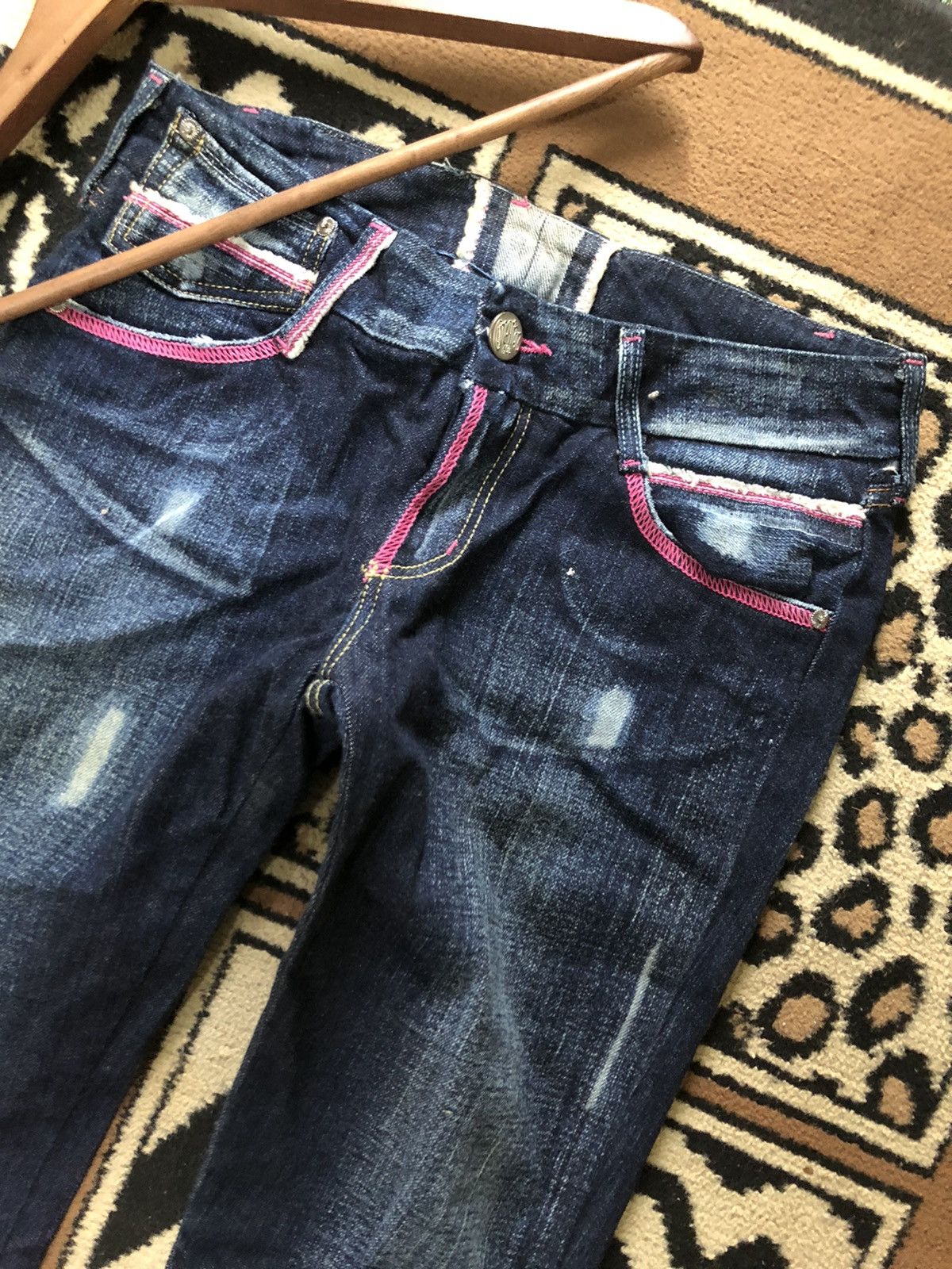 Japanese Brand × Salvage VINTAGE CIMARRON SELVEDGE DISTRESSED BLUE DENIM JAPAN 🇯🇵 Size 28" / US 6 / IT 42 - 2 Thumbnail