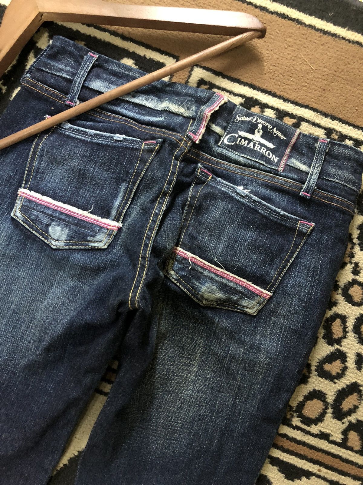 Japanese Brand × Salvage VINTAGE CIMARRON SELVEDGE DISTRESSED BLUE DENIM JAPAN 🇯🇵 Size 28" / US 6 / IT 42 - 9 Thumbnail