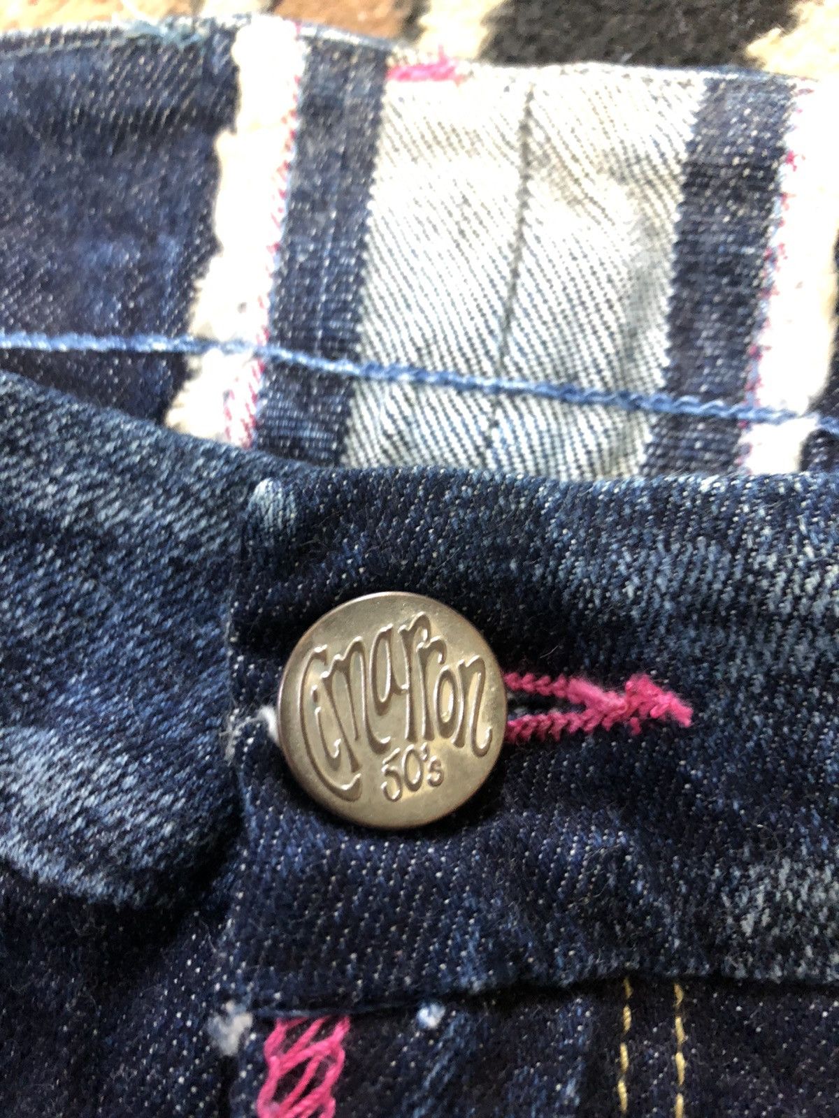 Japanese Brand × Salvage VINTAGE CIMARRON SELVEDGE DISTRESSED BLUE DENIM JAPAN 🇯🇵 Size 28" / US 6 / IT 42 - 4 Thumbnail