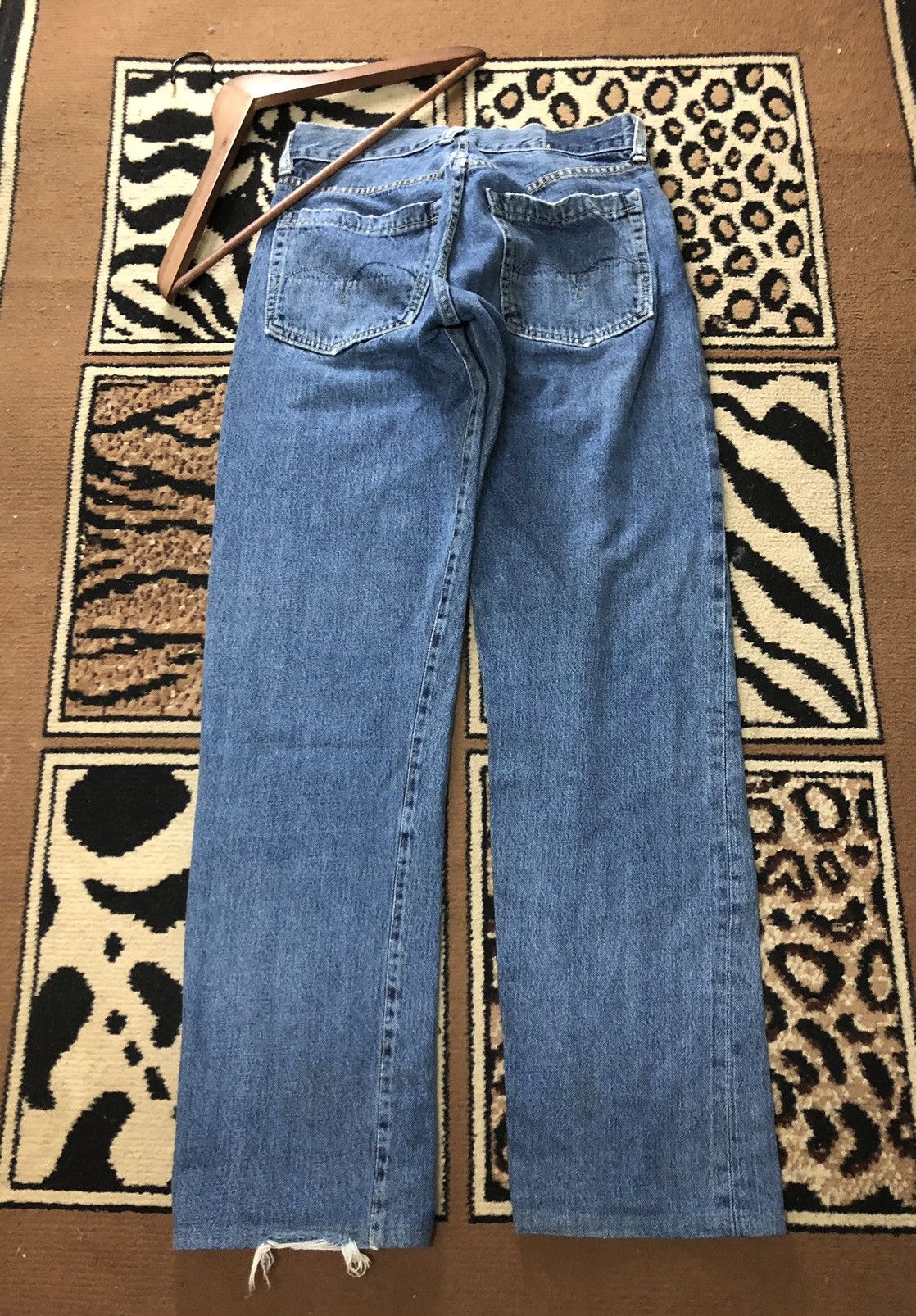 Japanese Brand × Salvage SELVEDGE BONMARLEN DISTRESSED BLUE WASH DENIM JAPAN 🇯🇵 Size US 28 / EU 44 - 9 Thumbnail