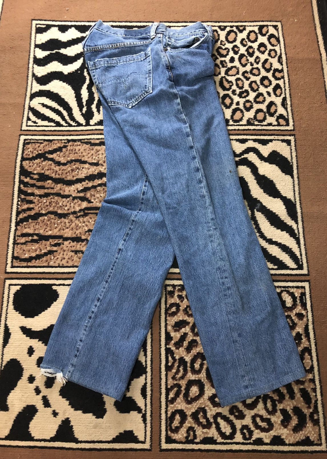 Japanese Brand × Salvage SELVEDGE BONMARLEN DISTRESSED BLUE WASH DENIM JAPAN 🇯🇵 Size US 28 / EU 44 - 12 Thumbnail