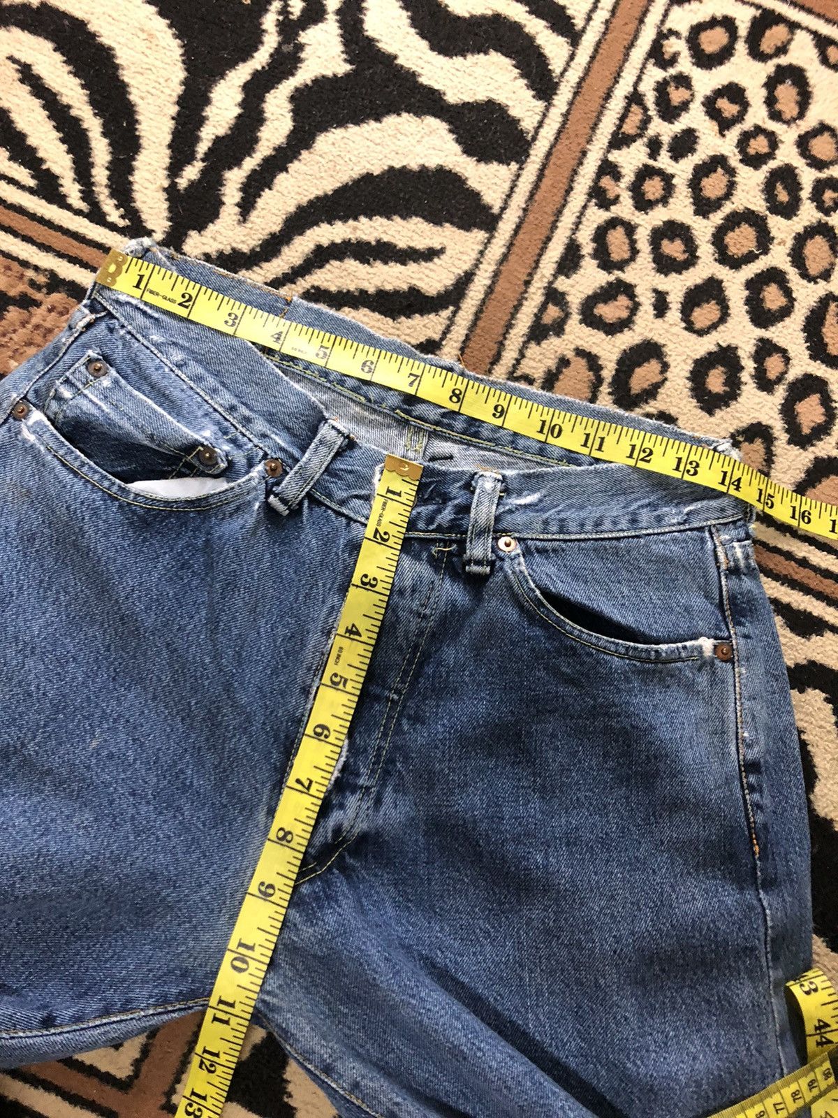 Japanese Brand × Salvage SELVEDGE BONMARLEN DISTRESSED BLUE WASH DENIM JAPAN 🇯🇵 Size US 28 / EU 44 - 13 Thumbnail
