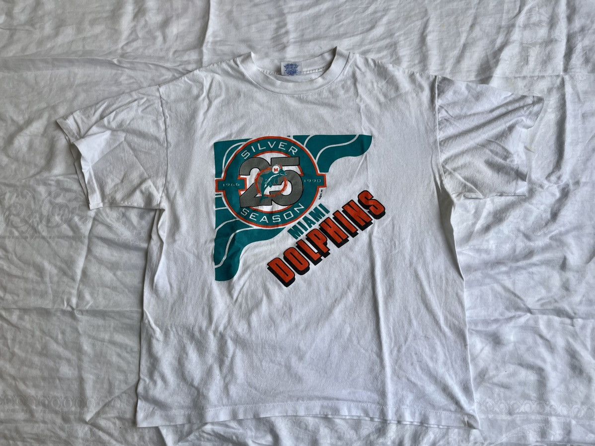 NFL × Vintage 1990 Miami Dolphins Tee Size US XL / EU 56 / 4 - 1 Thumbnail
