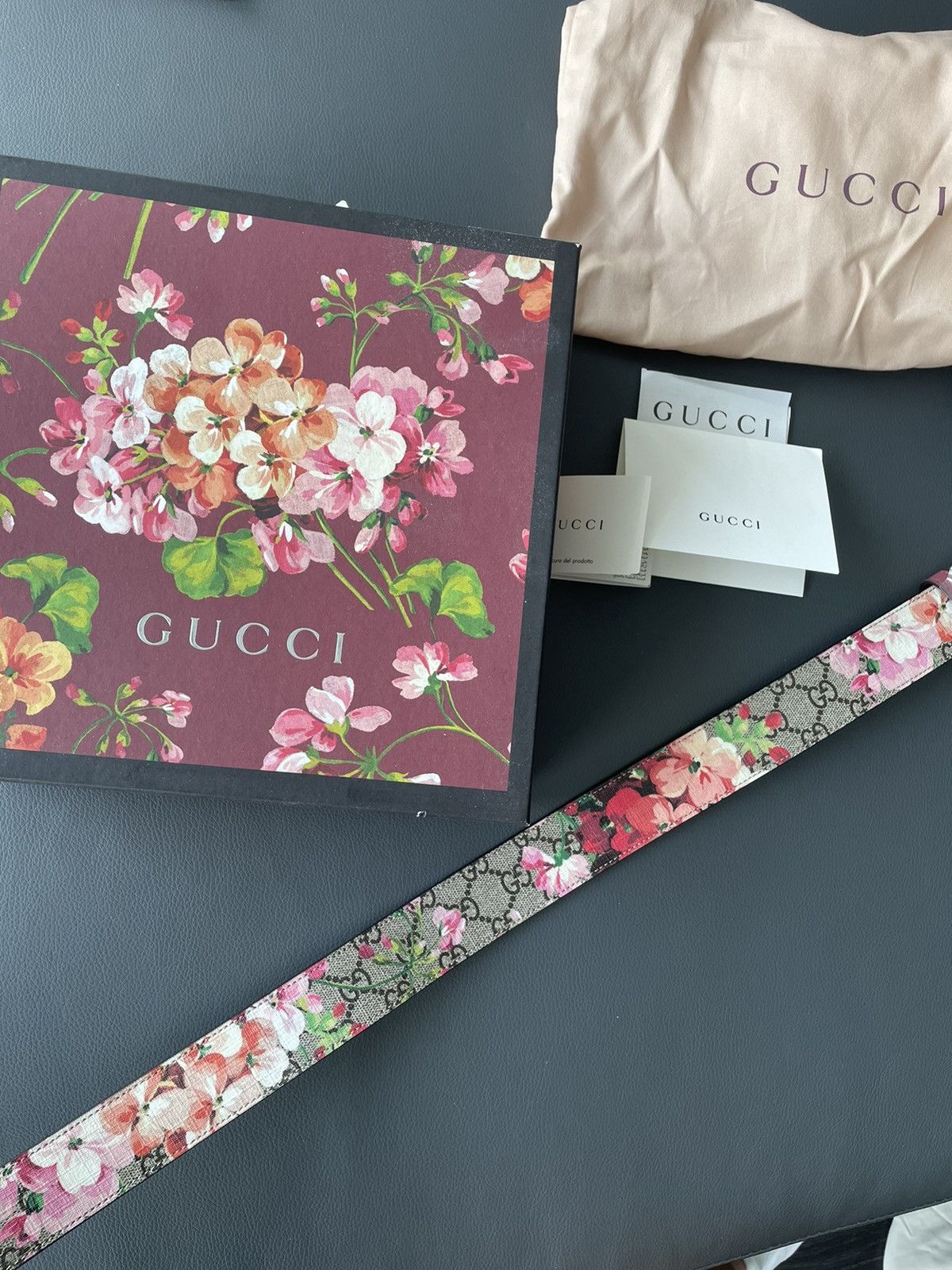 Gucci Limited SuperRunway Rare Brand New 80cm Floral GG Logo Belt Size ONE SIZE - 10 Thumbnail