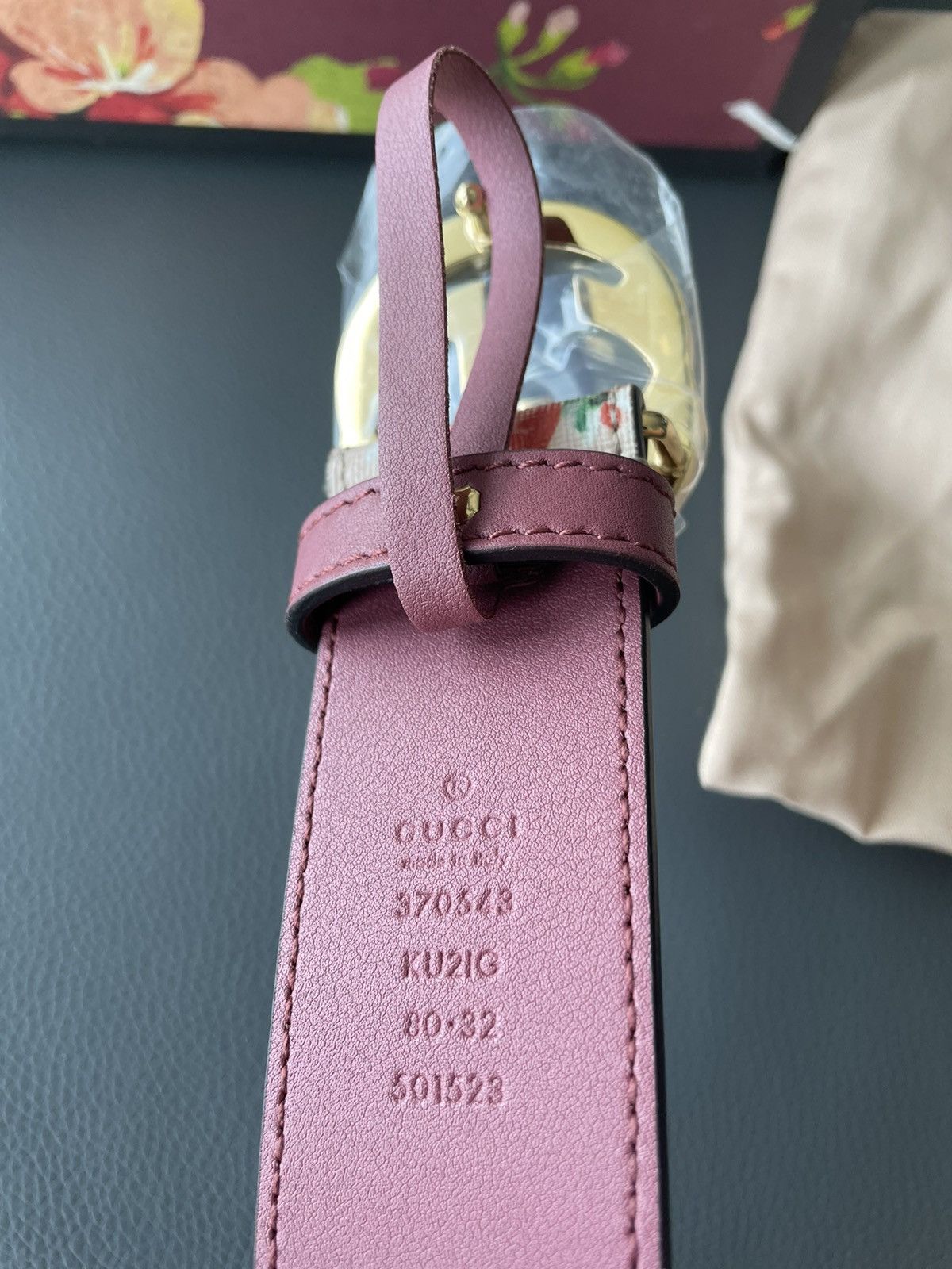 Gucci Limited SuperRunway Rare Brand New 80cm Floral GG Logo Belt Size ONE SIZE - 6 Thumbnail