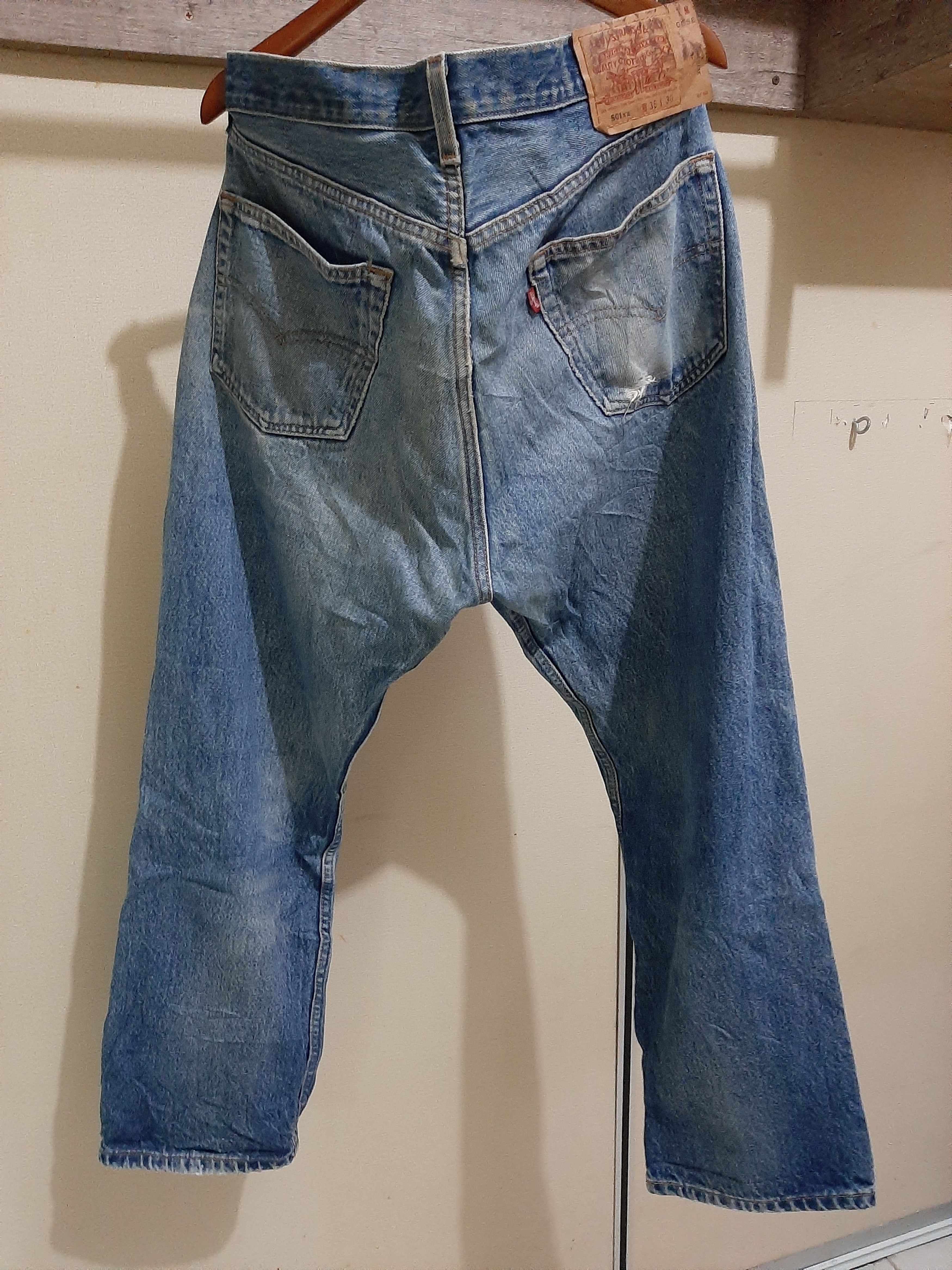 VTG 2002 LEVI'S 501xx DISTRESSED DENIM U.S.A