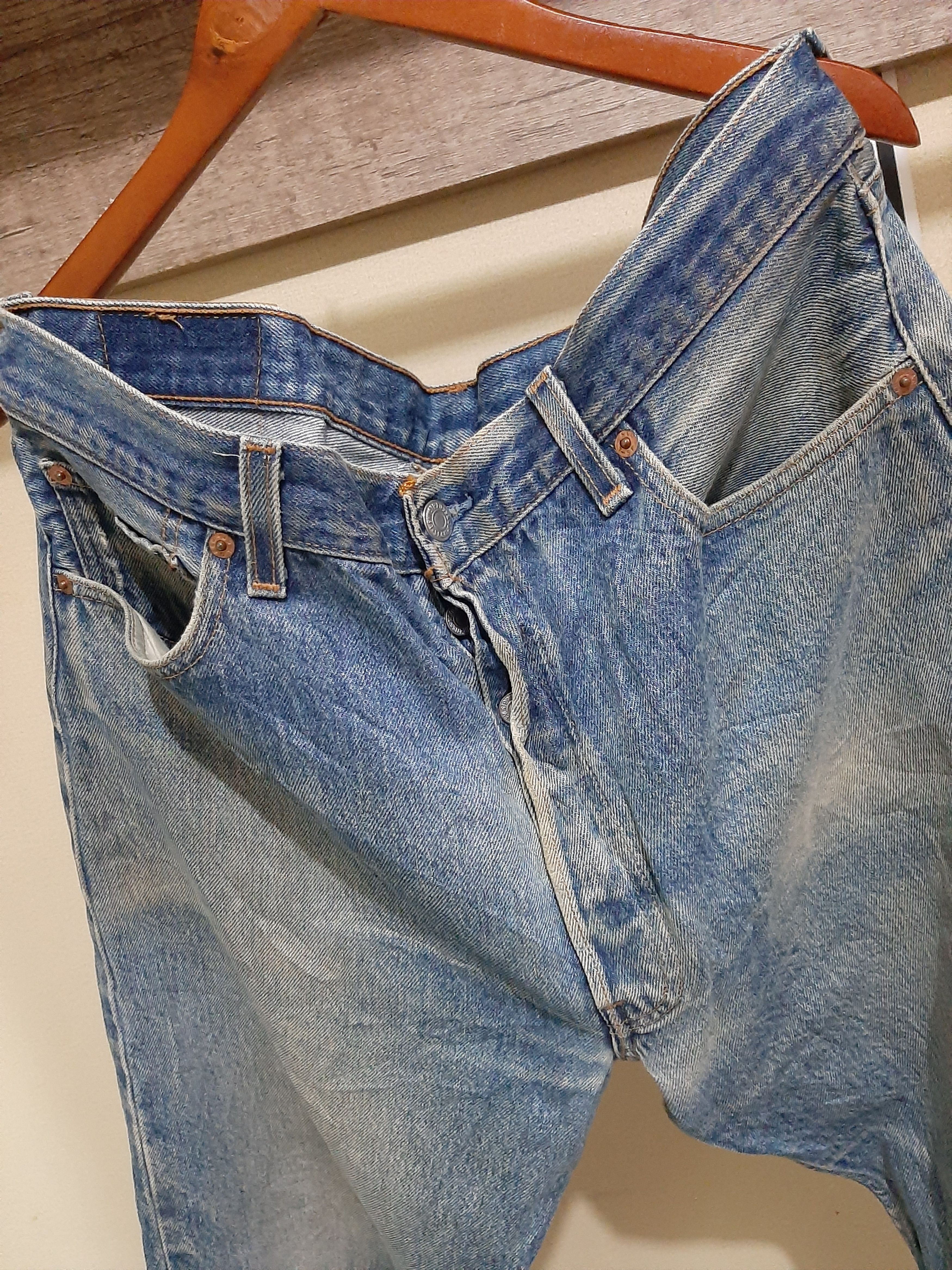 Levi's × Vintage VTG 2002 LEVI'S 501xx DISTRESSED DENIM U.S.A Size US 34 / EU 50 - 6 Thumbnail