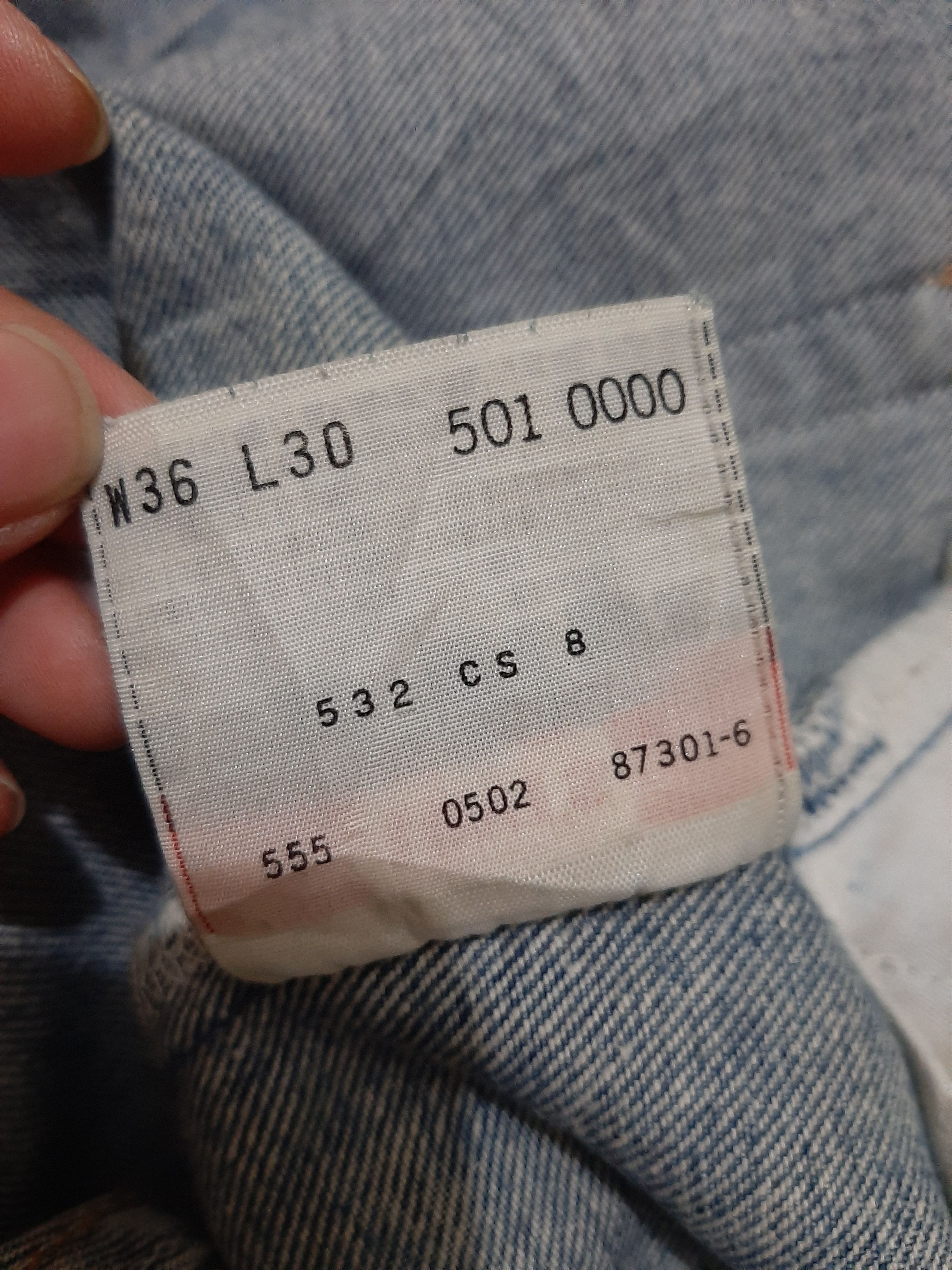 Levi's × Vintage VTG 2002 LEVI'S 501xx DISTRESSED DENIM U.S.A Size US 34 / EU 50 - 9 Thumbnail