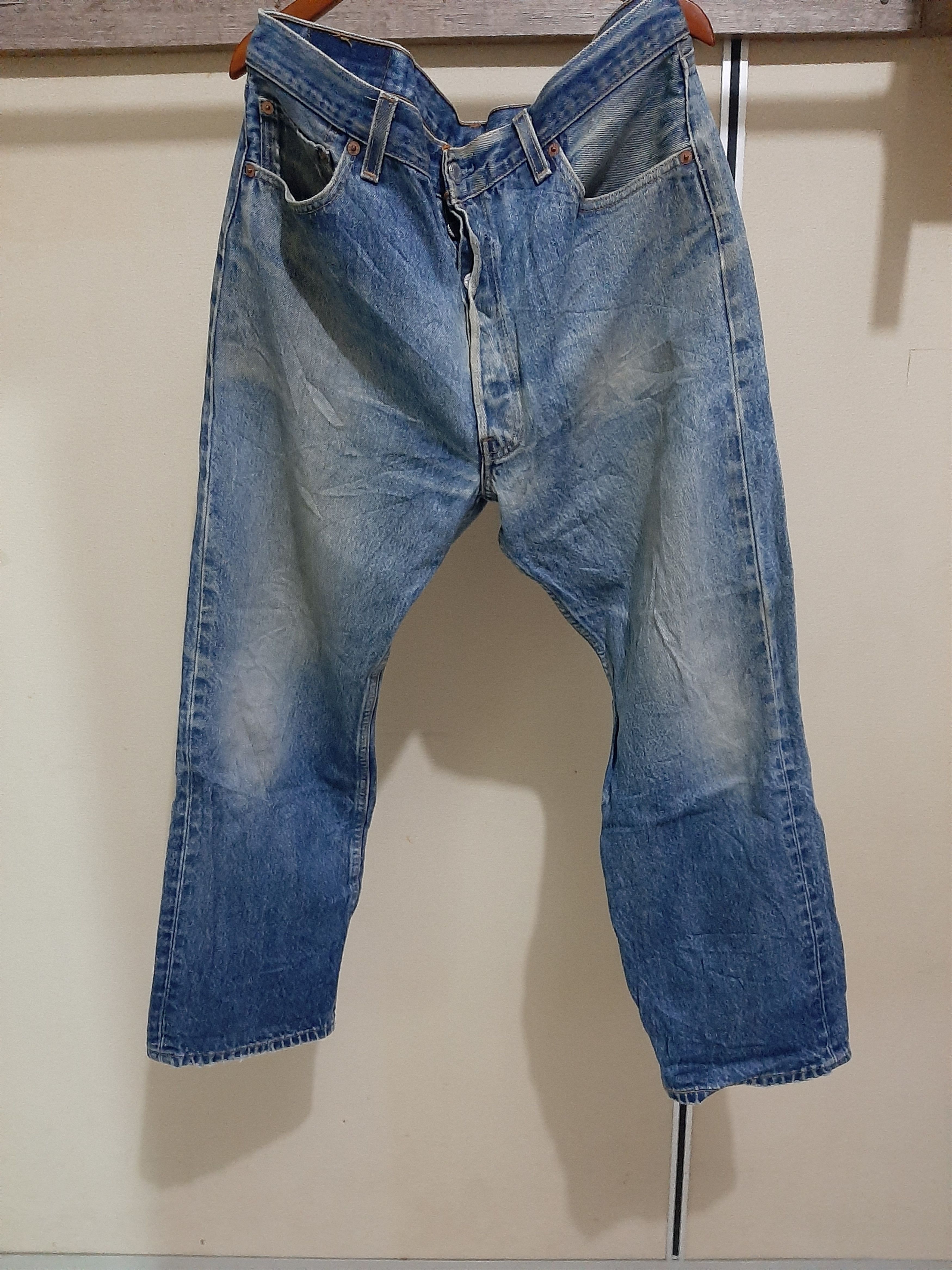 Levi's × Vintage VTG 2002 LEVI'S 501xx DISTRESSED DENIM U.S.A Size US 34 / EU 50 - 5 Thumbnail