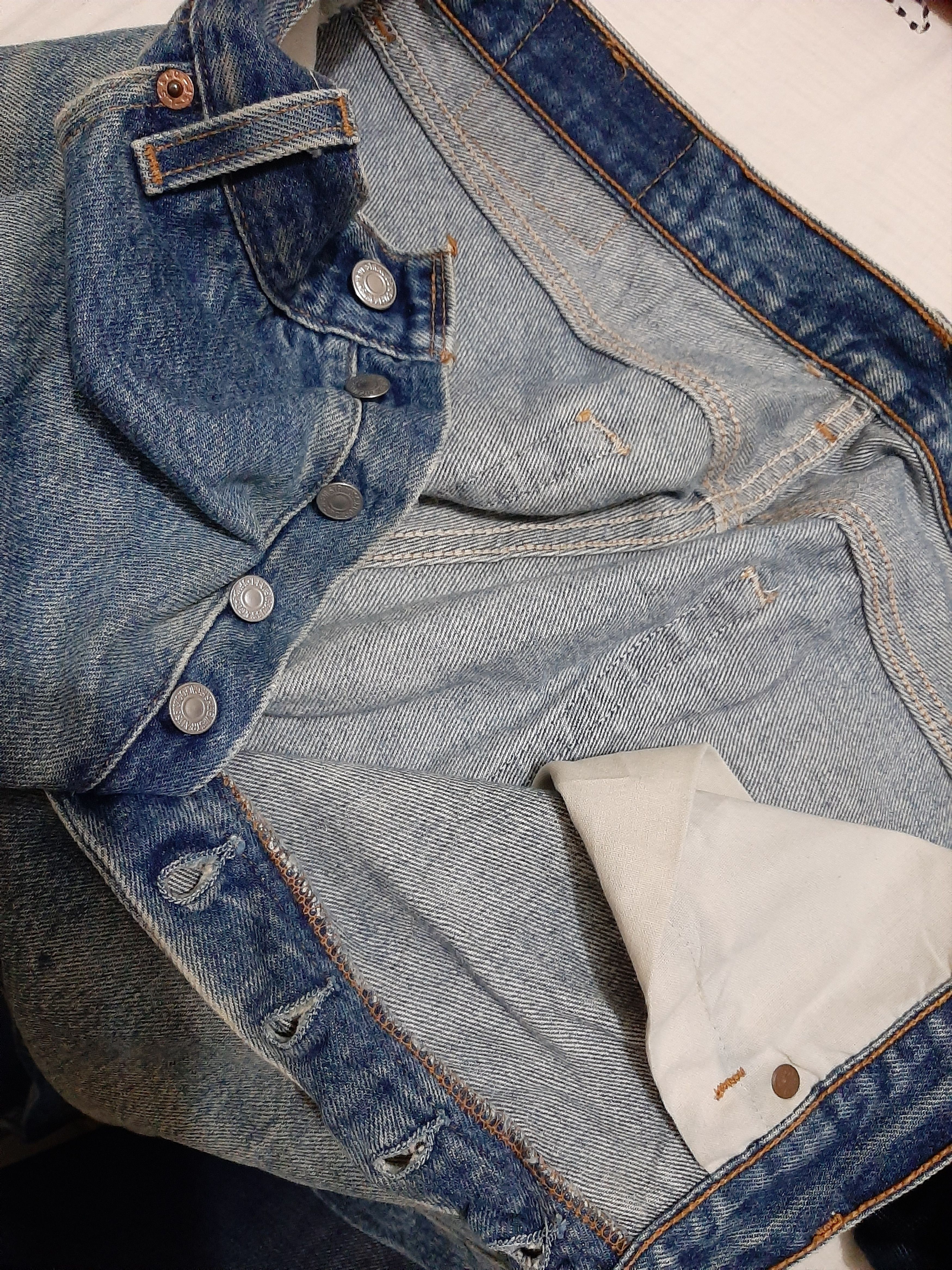 Levi's × Vintage VTG 2002 LEVI'S 501xx DISTRESSED DENIM U.S.A Size US 34 / EU 50 - 7 Thumbnail